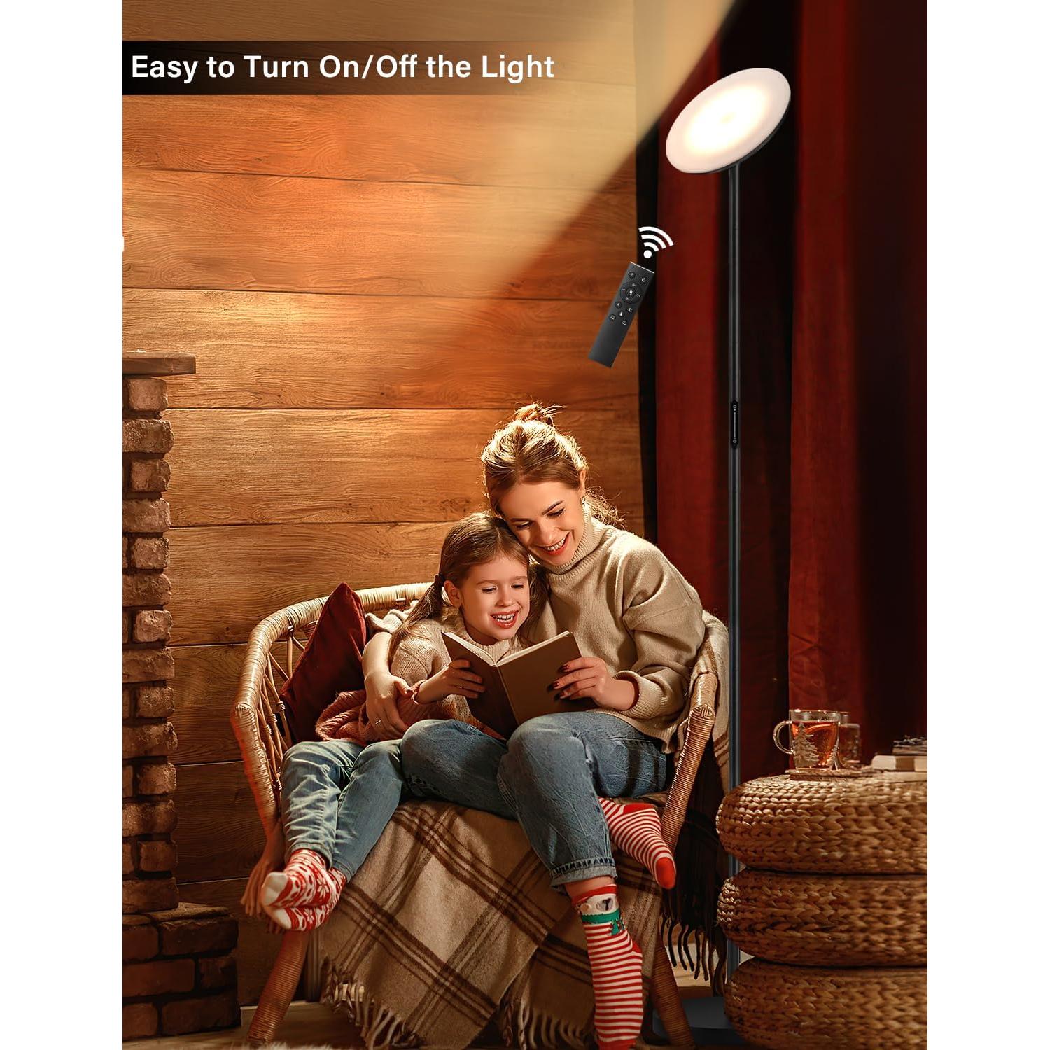 Lámpara de Pie LED PreeOtti 40W Regulable 3 Temperaturas