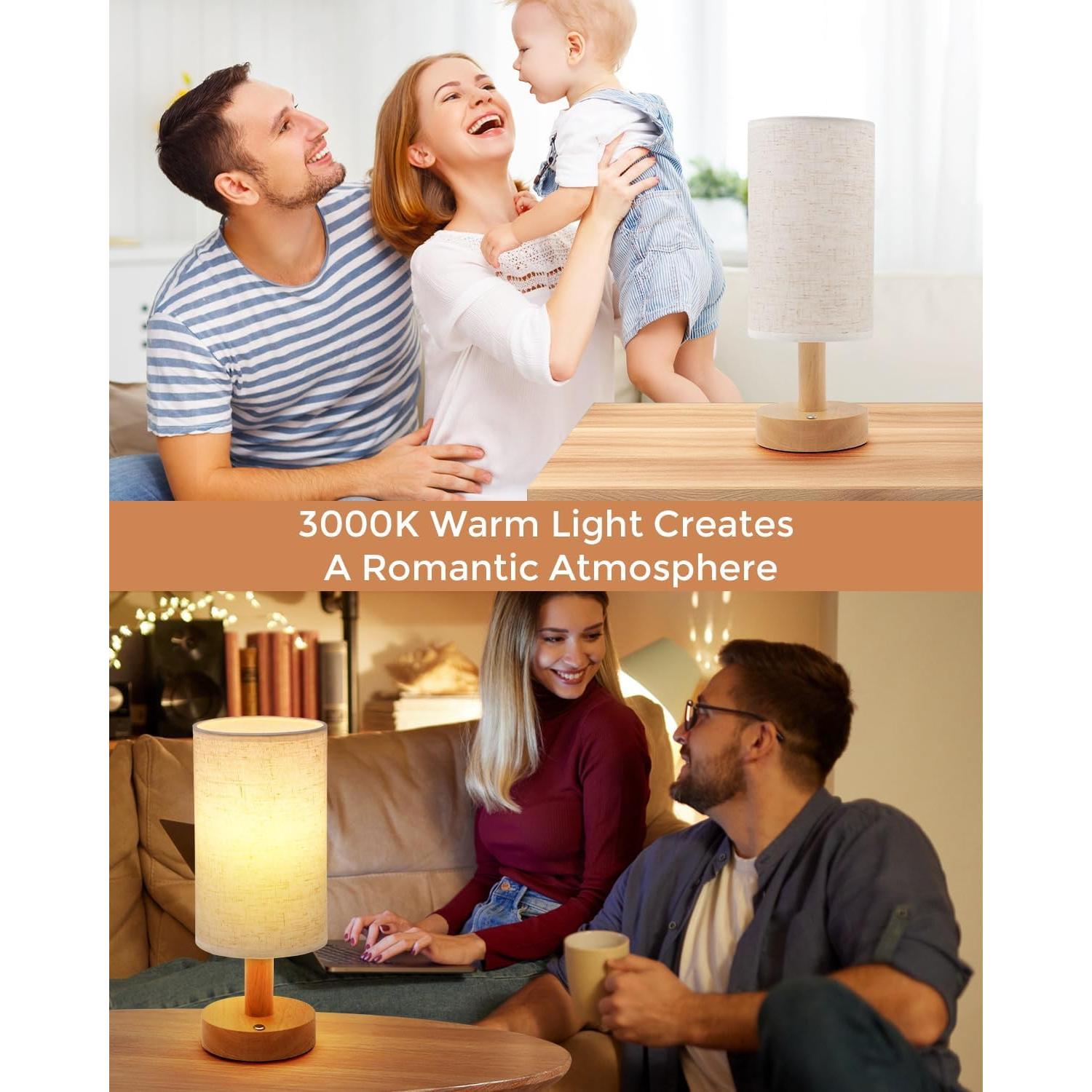 Lámpara de Mesa Inalámbrica Pickrelax STL03 Beige 2700K