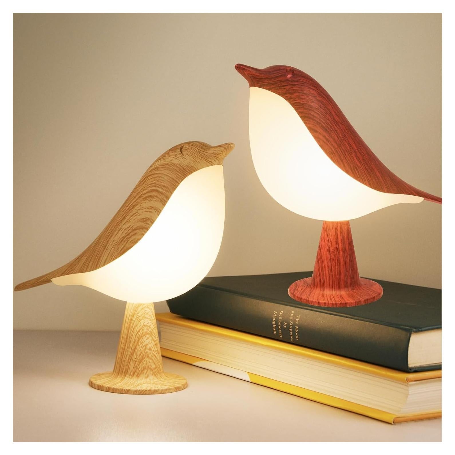 Lámpara de Mesa Recargable Deogos Bird - Luz Nocturna Táctil