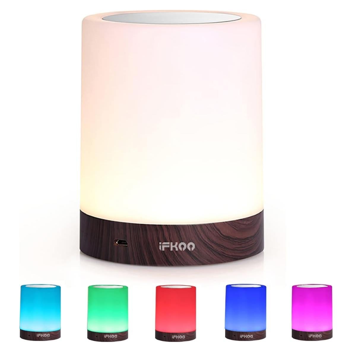 Lámpara de Mesa Táctil iFkoo LED Regulable RGB 2200mAh