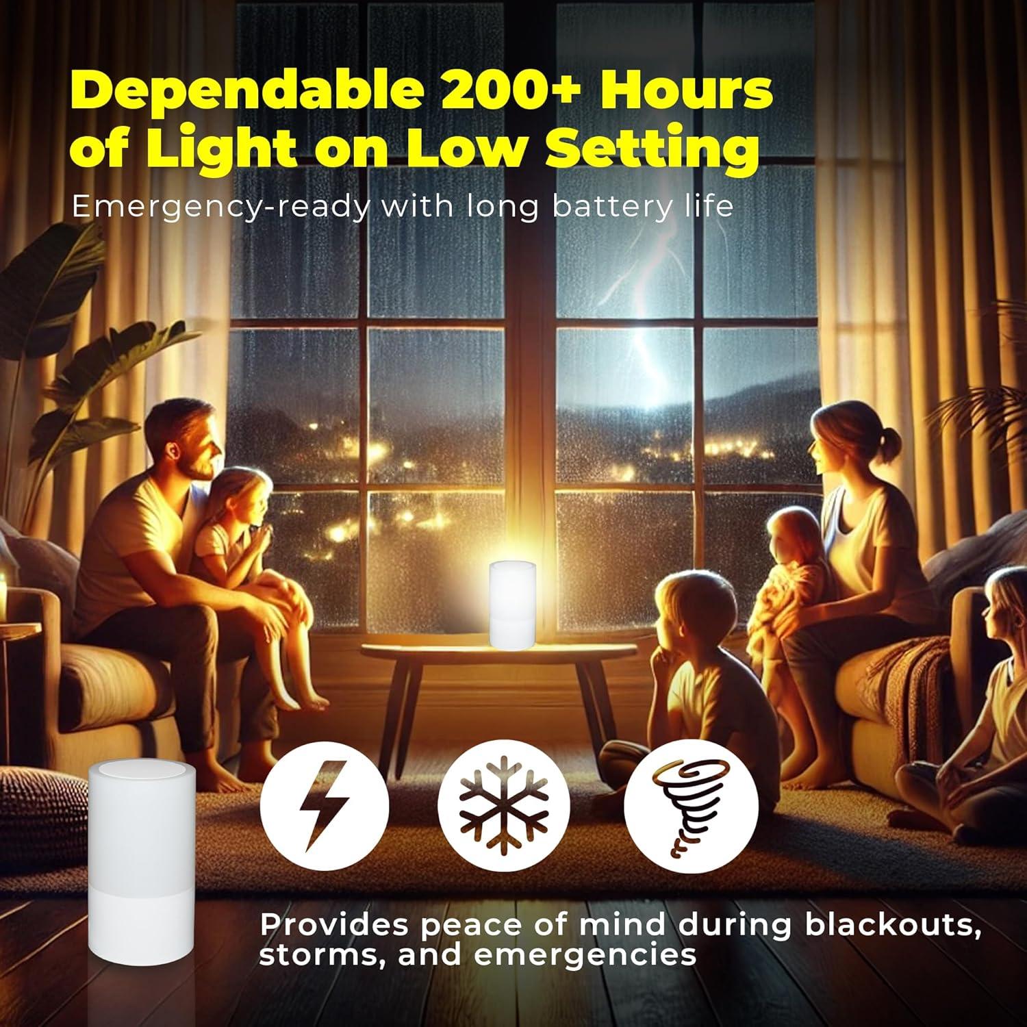 Lámpara de Mesa de Emergencia LFI 200 Horas Luz LED Recargable