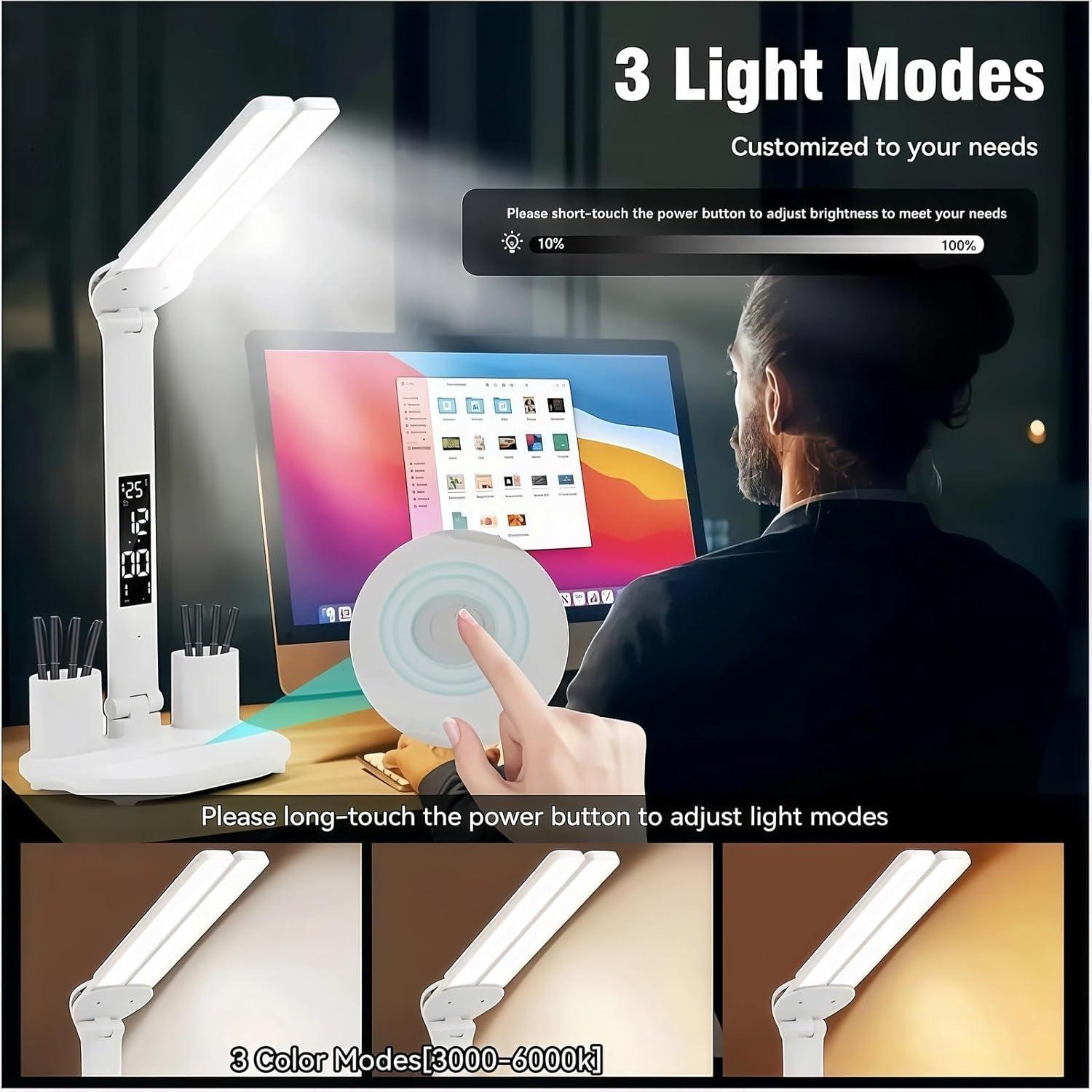 Lámpara de Escritorio LED CHICRAYS PRO ONE 2025 3 Niveles Brillo
