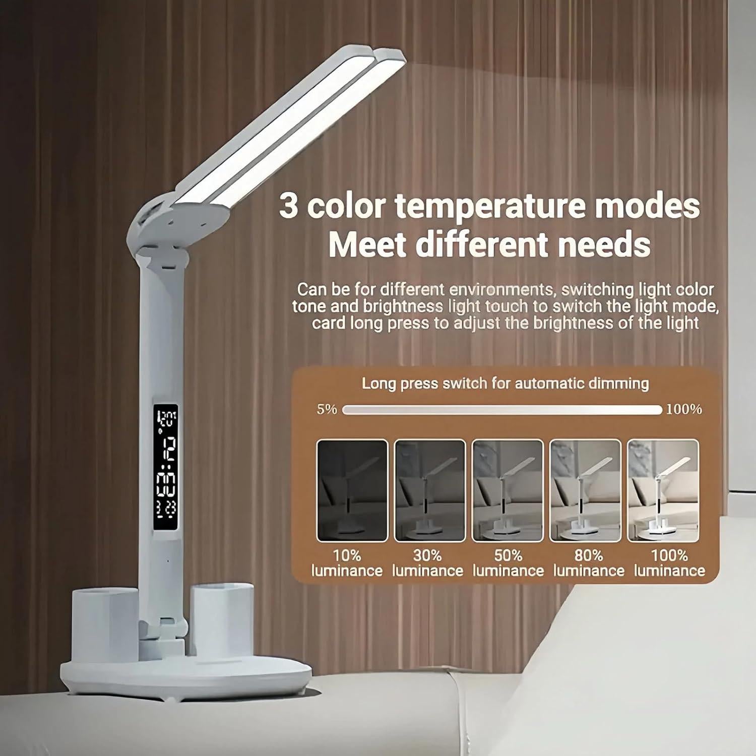 Lámpara de Escritorio LED CHICRAYS PRO ONE 2025 3 Niveles Brillo