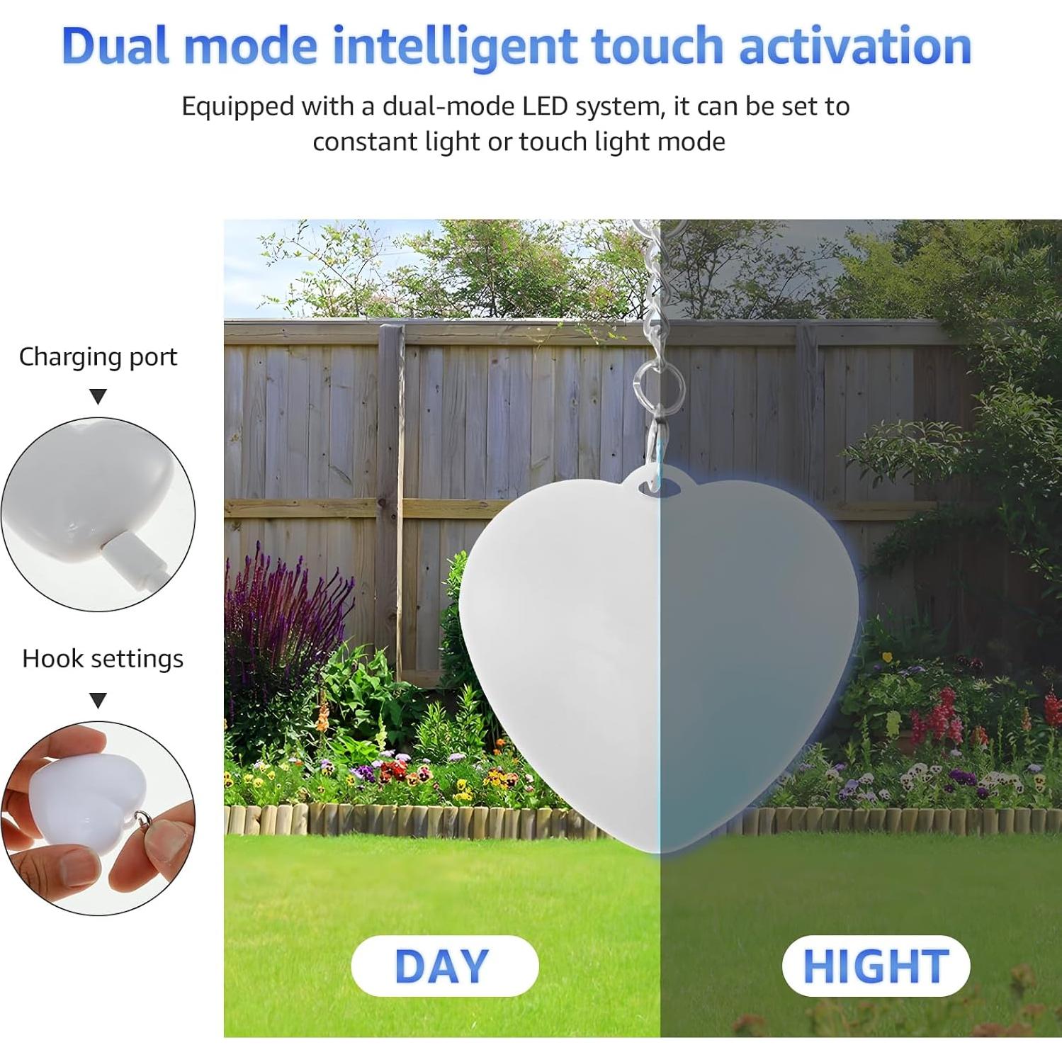 Luz Brillante para Bolso Corazón MENDILFK - 6x5cm LED Táctil