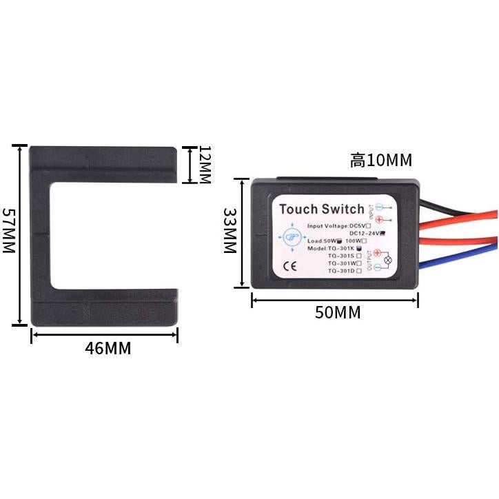 Interruptor Táctil Taidacent para Espejo de Baño 12-24V LED
