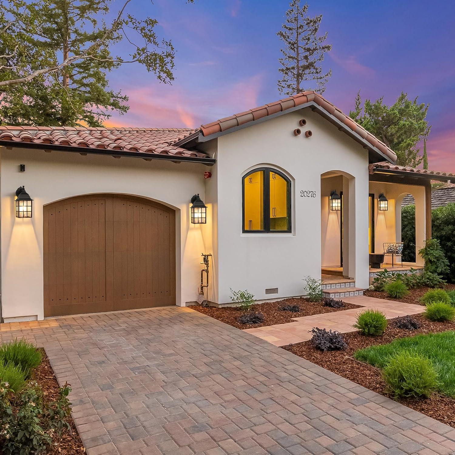 Luz de Pared Exterior WIHTU 2-Pack con Sensor Dusk a Dawn