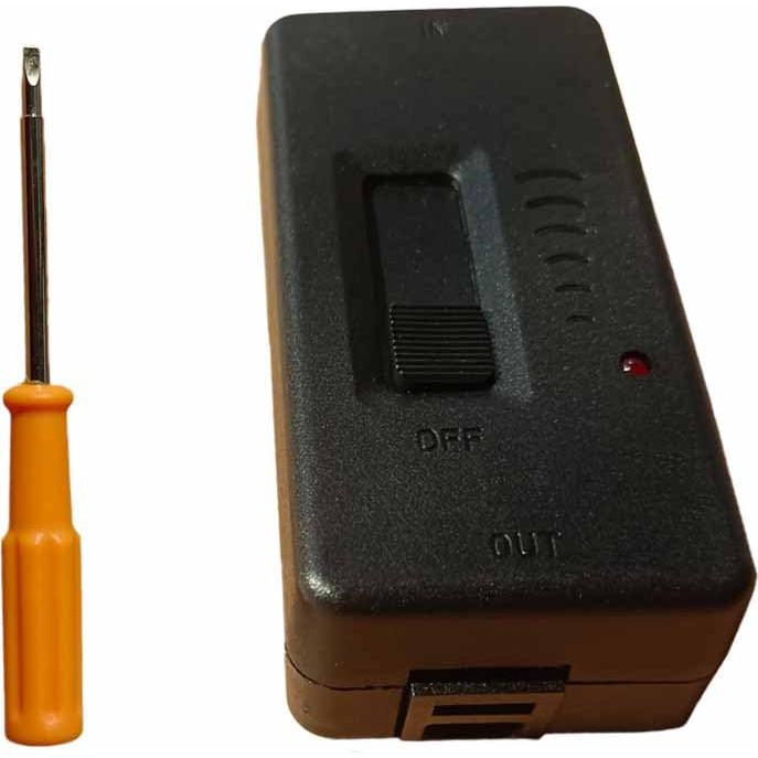 Atenuador de Mesa Deslizante LED Negro 100W CFL 300W Incandescente