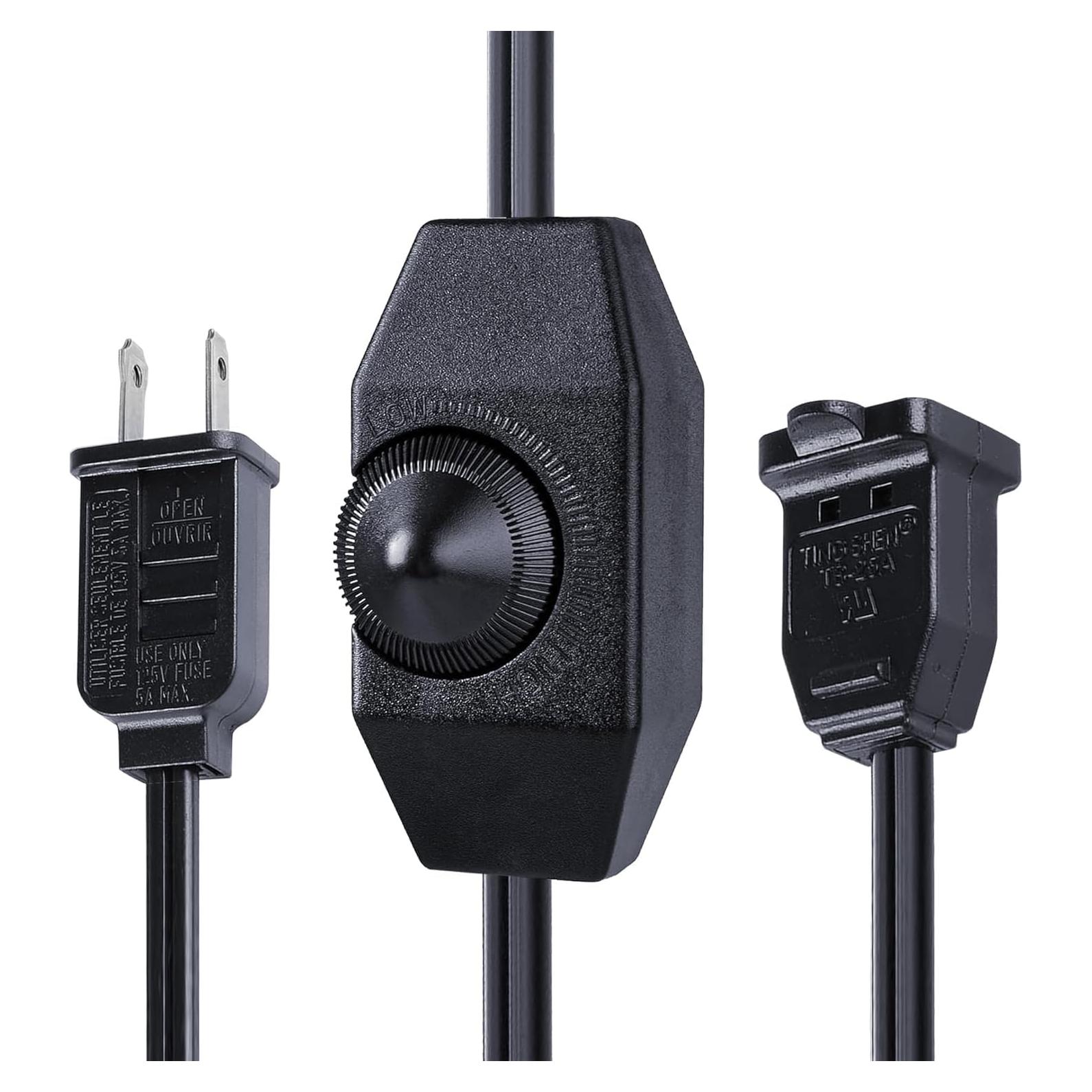 Cable de Extensión Regulador Fiabtool 1.8m Negro 150W