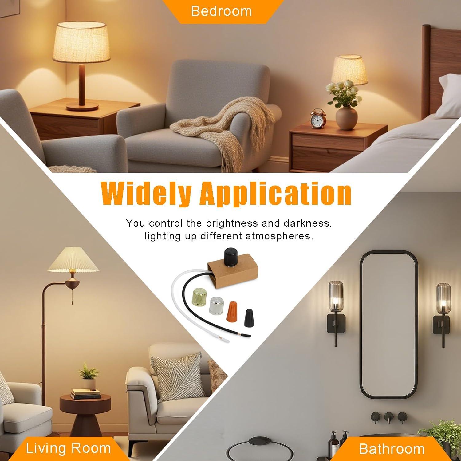 Interruptor Regulador 200W Ketofa para Lámparas Incandescentes