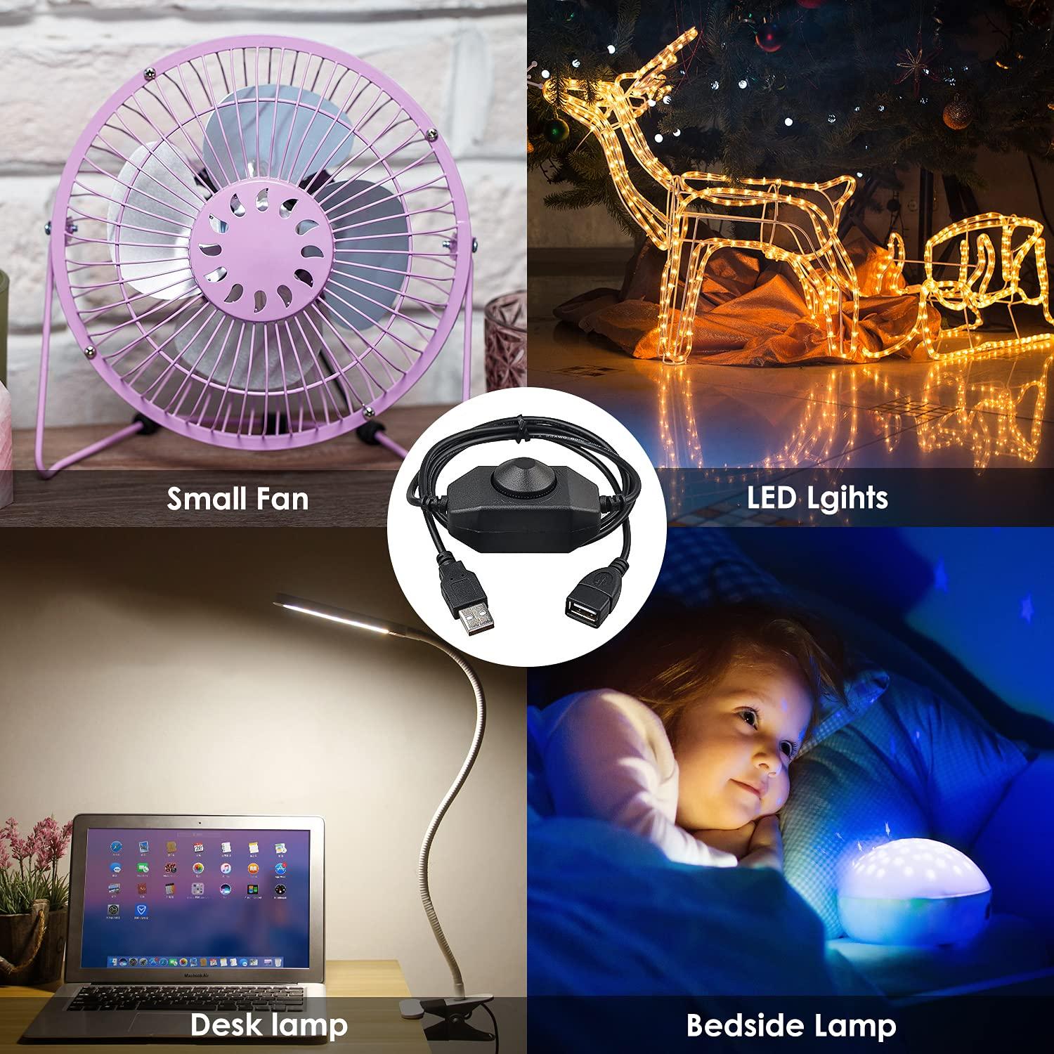 Interruptor Regulador LED Onite 2PCS USB 1m Ajustable