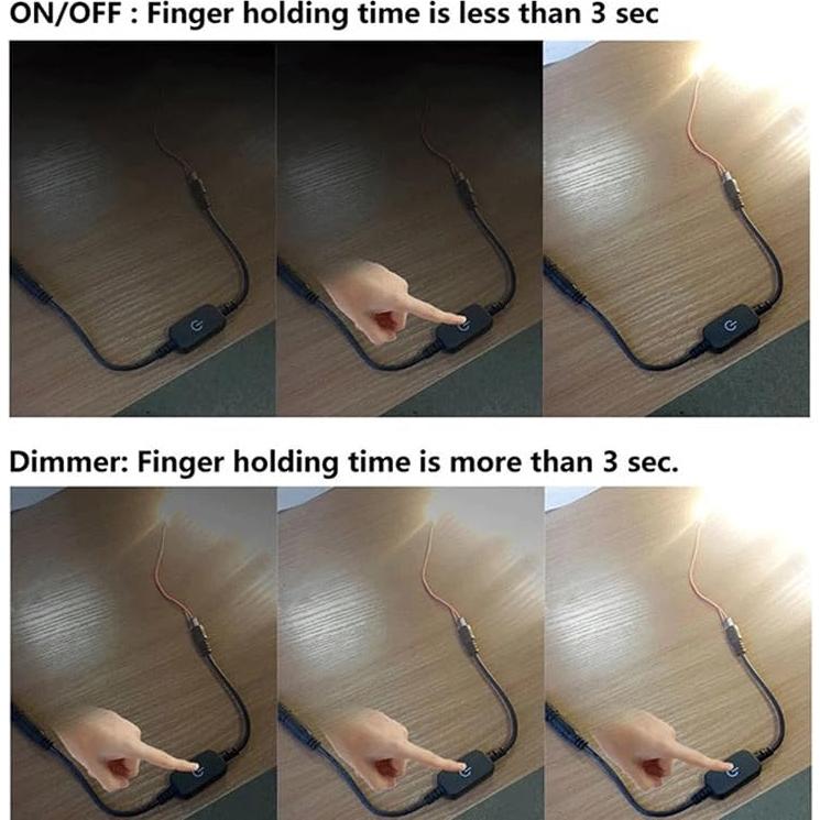 Paquete de 2 Interruptores Reguladores de Luz LED RecDec