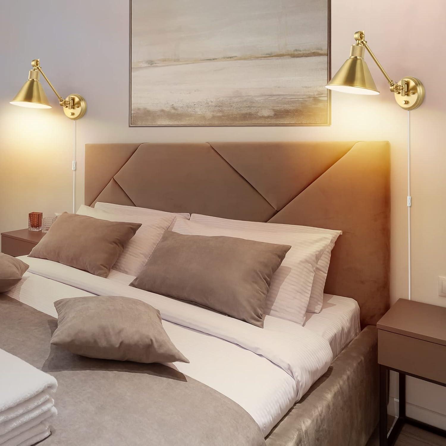 Aplique de pared TRLIFE set de 2 con bombillas LED regulables