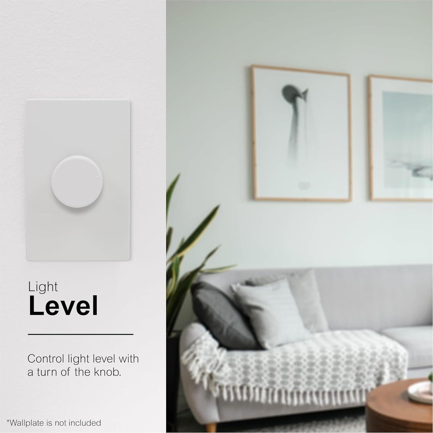 Interruptor Regulador de Luz Rotativo GE 3 Vías con Perillas