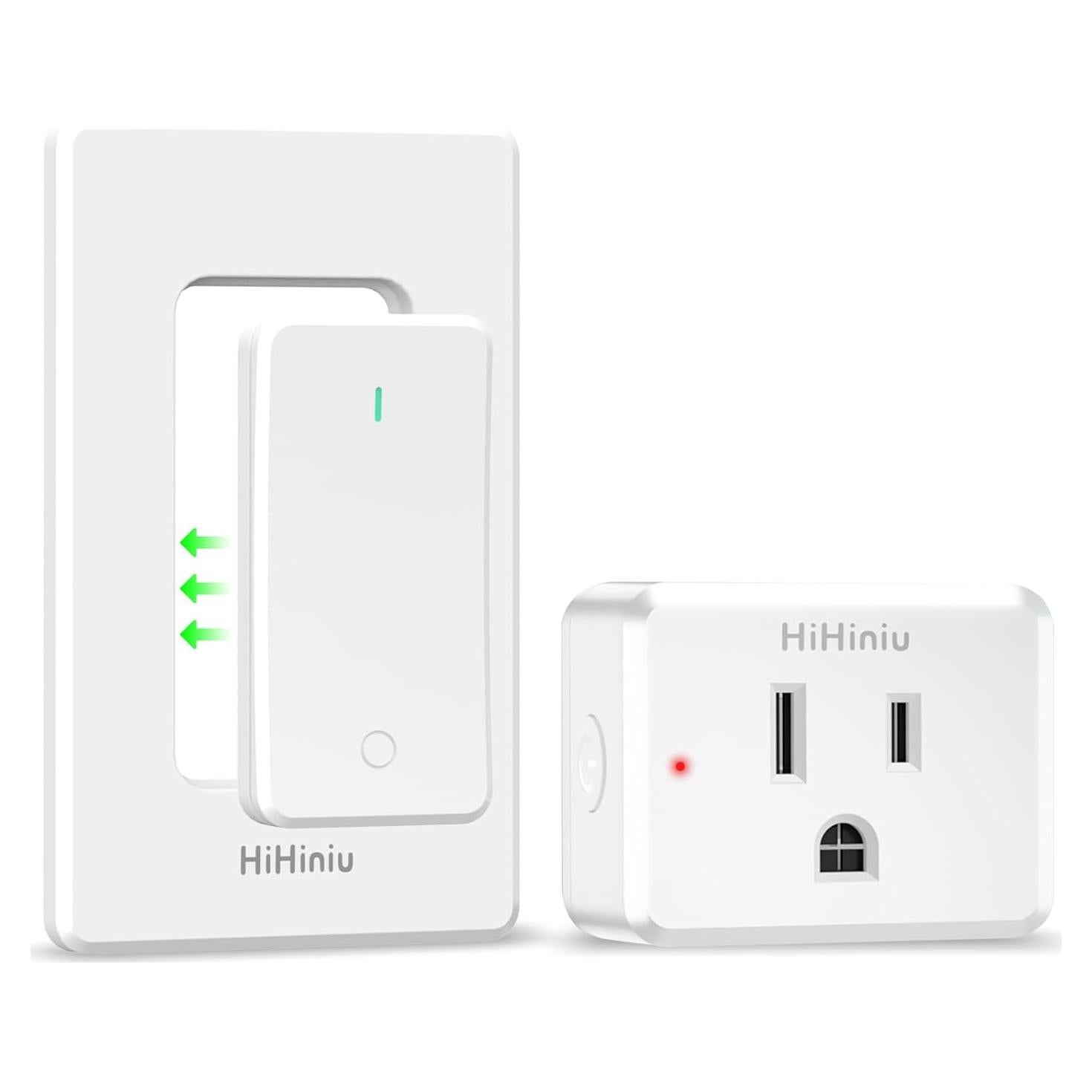 Interruptor de Luz Inalámbrico HiHiniu SW-AK1, 300 Pies RF