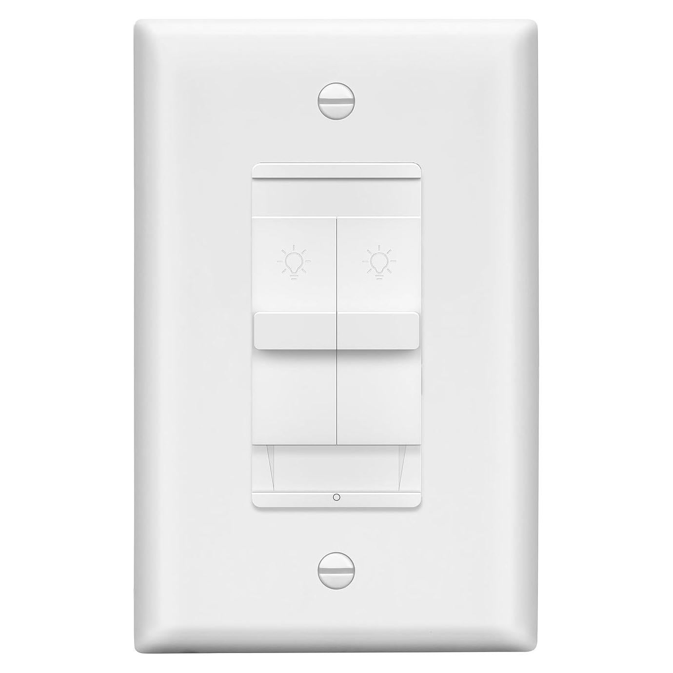 Interruptor Dimerizado Dual LIDER Blanco 400W CFL/LED