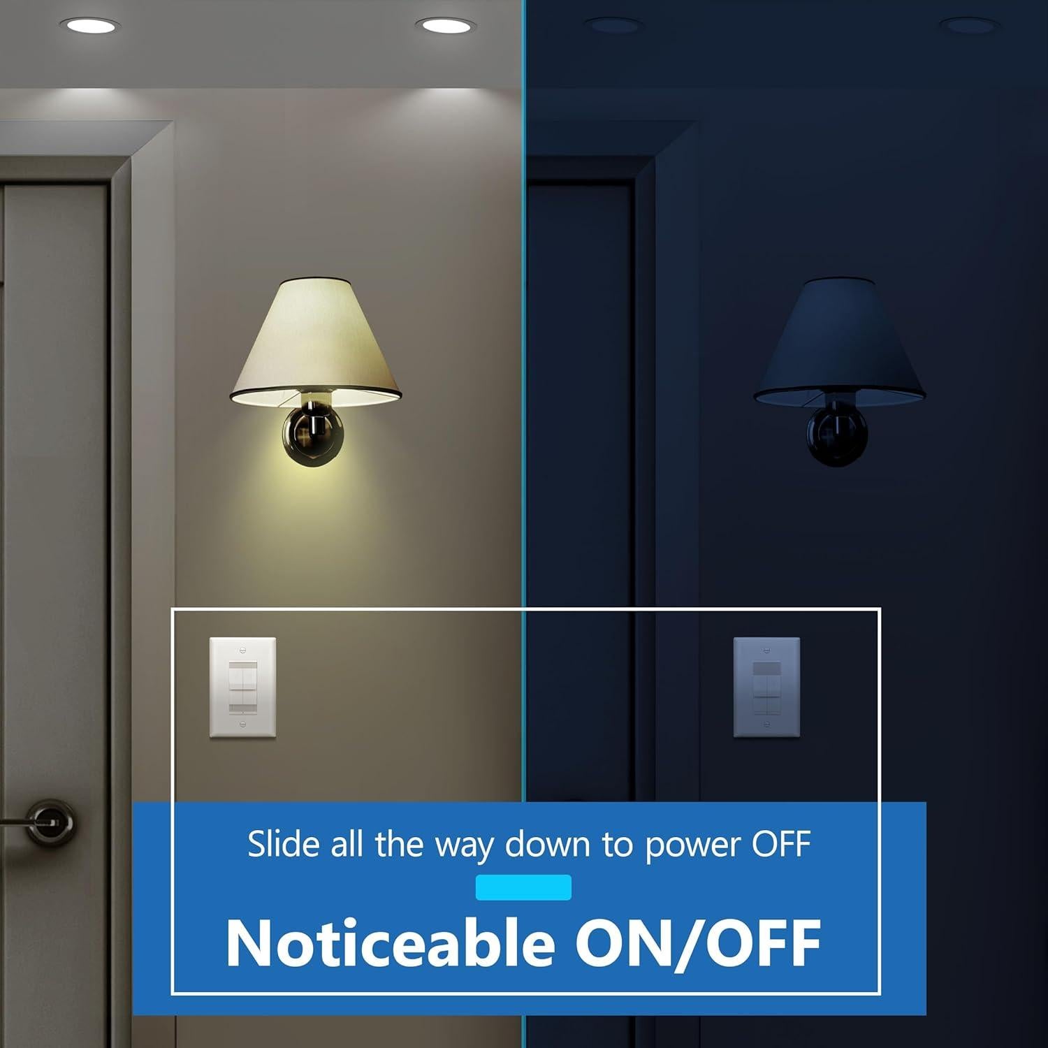 Interruptor Dimerizado Dual LIDER Blanco 400W CFL/LED