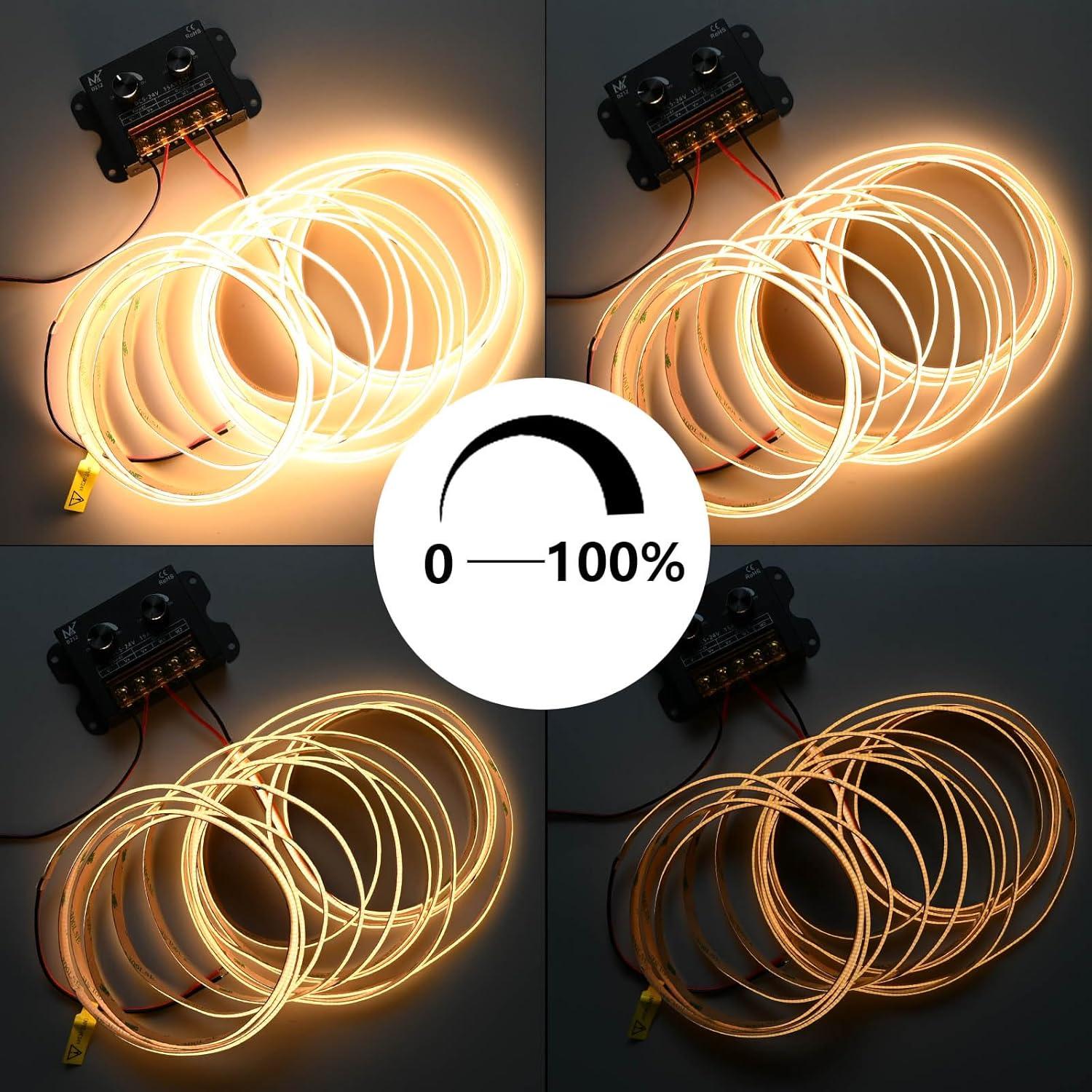 Regulador LED TOPAI Doble Perilla 5-24V 30A Control Independiente