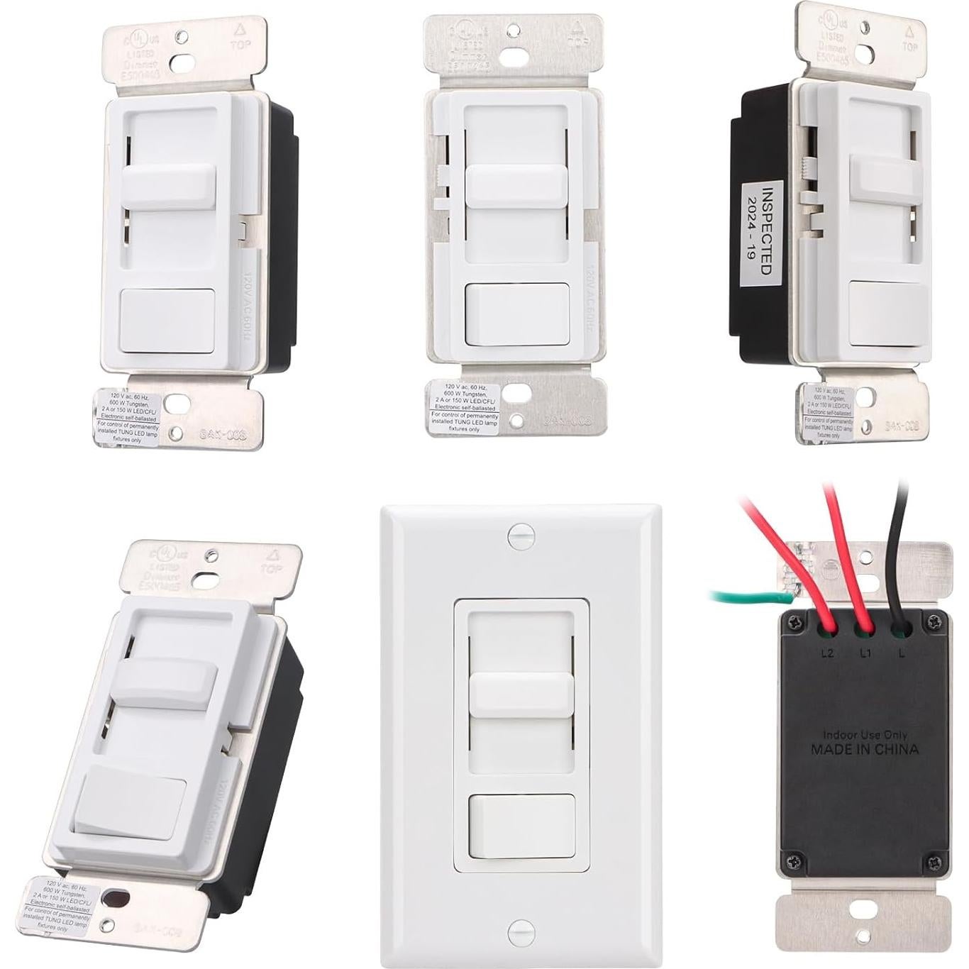 Interruptor Regulador Wengart BAK-008, 150W LED y 600W Incandescentes
