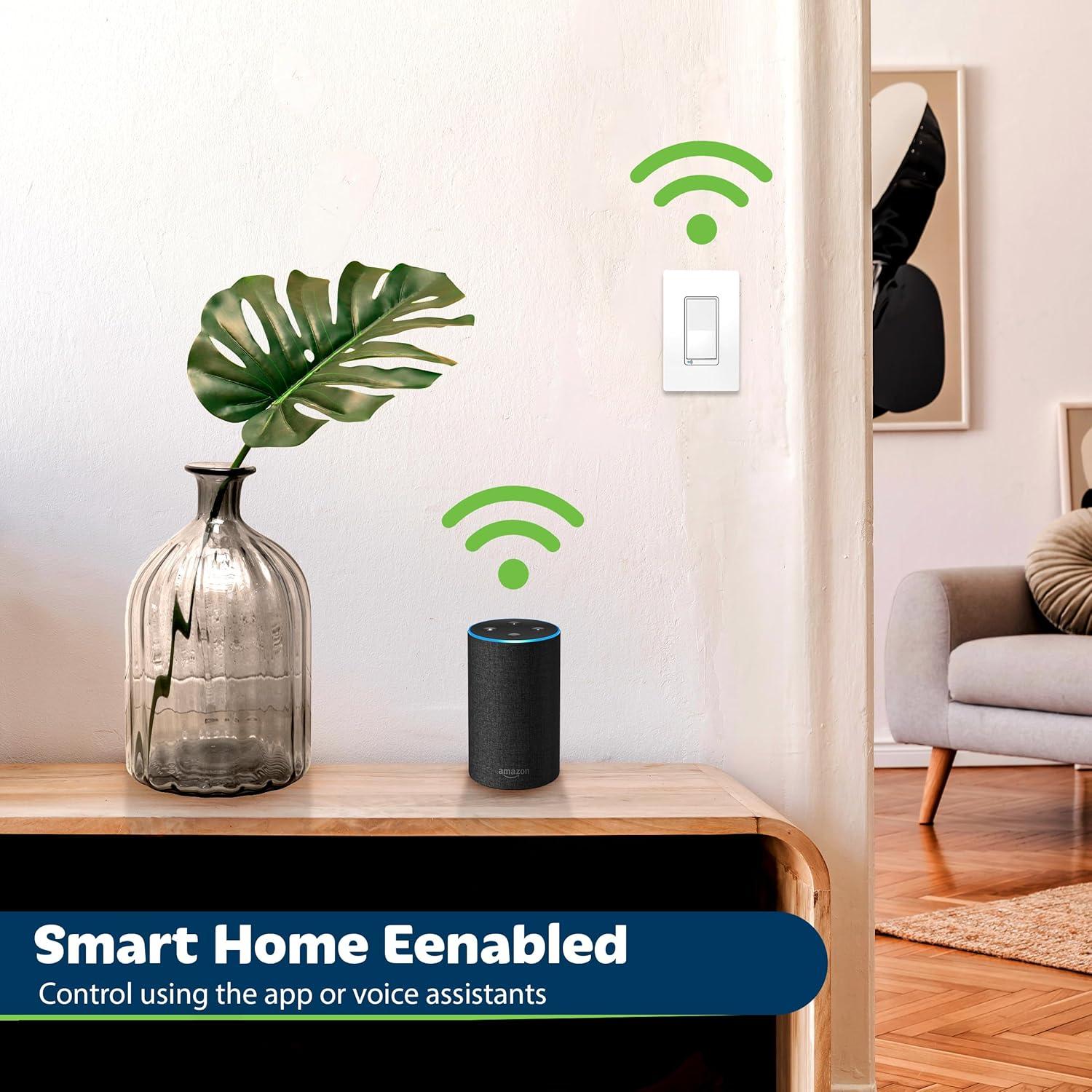 Interruptor Inteligente Wi-Fi TOPGREENER TGWF15S Blanco