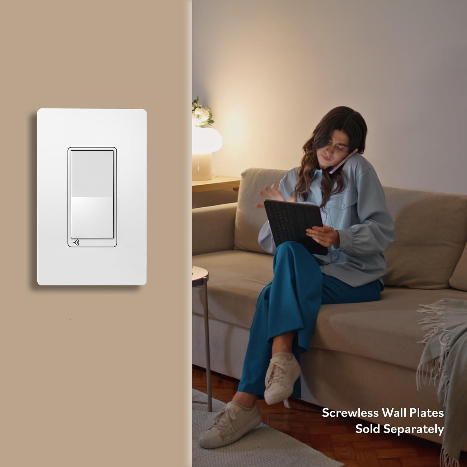 Interruptor Inteligente Wi-Fi TOPGREENER TGWF15S Blanco