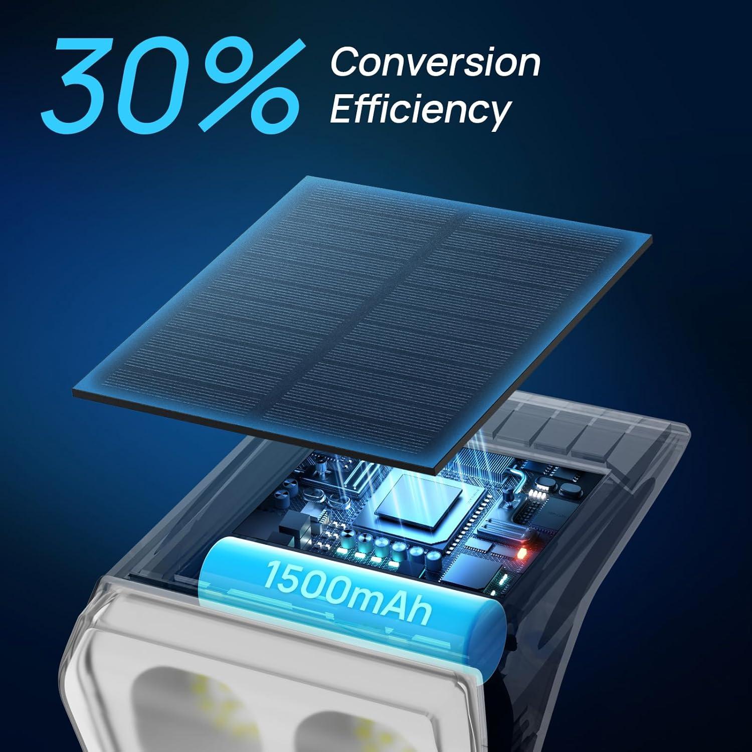 Luces Solares de Spot Exterior Consciot 24 LED IP67 4 Paquete