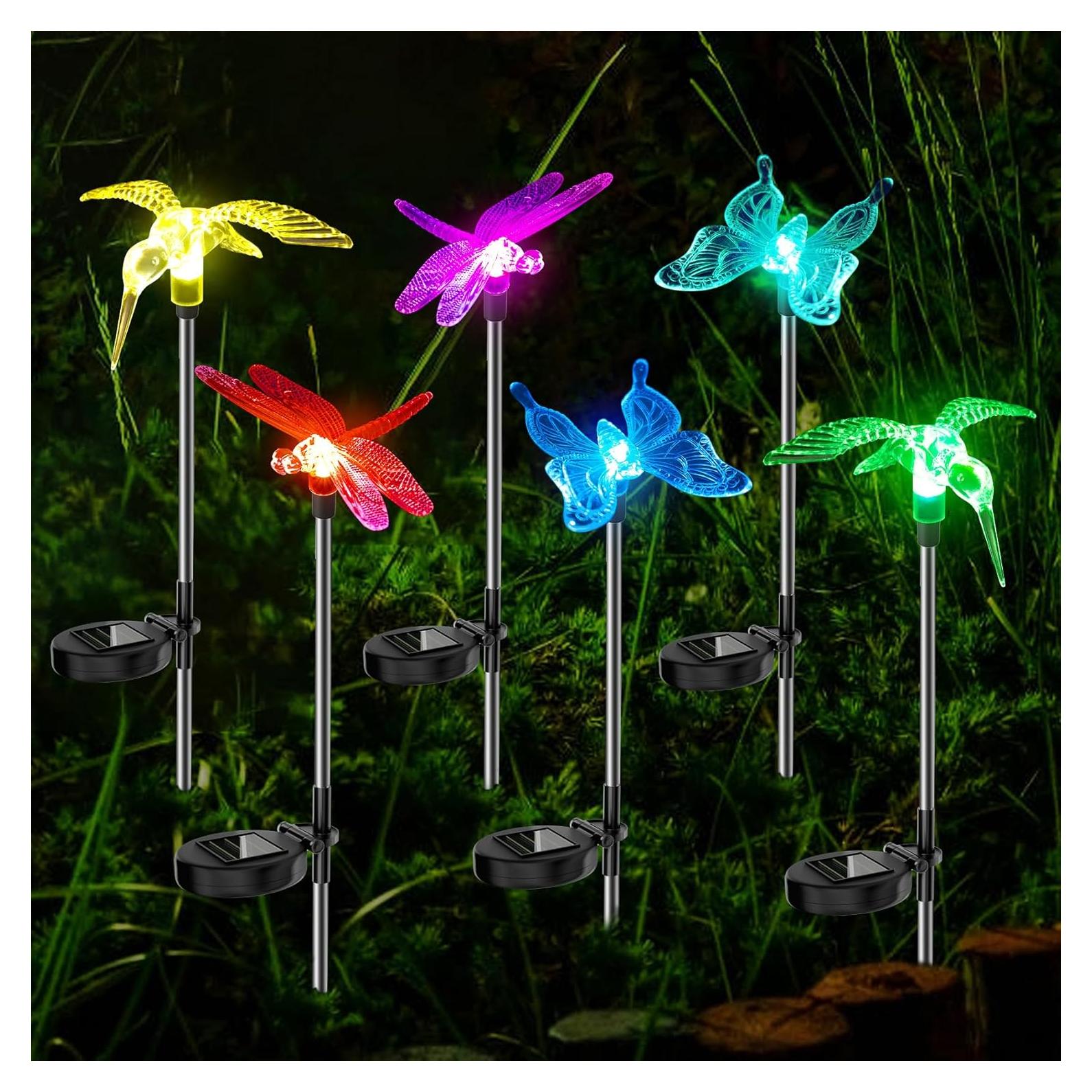 Luces de Jardín Solares Anordsem - 6 Cabezas LED Impermeables