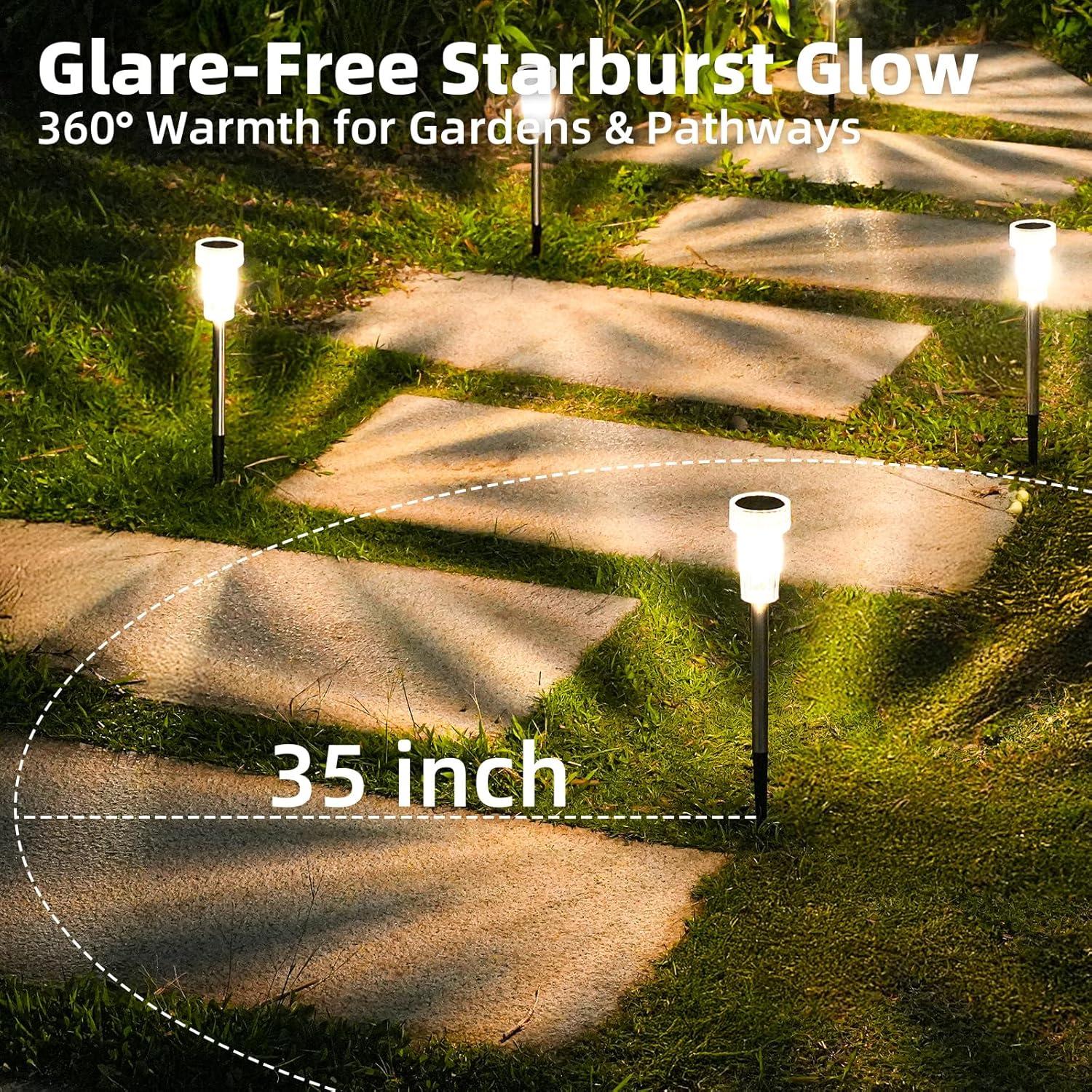 Luces Solares DERAYSION 8 Piezas 2700K para Jardín