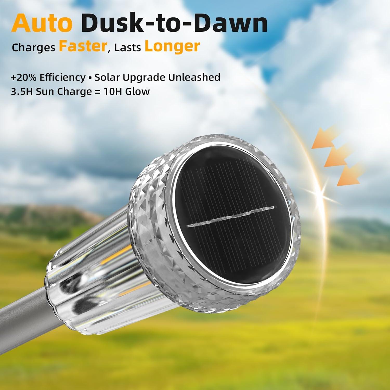 Luces Solares DERAYSION 8 Piezas 2700K para Jardín