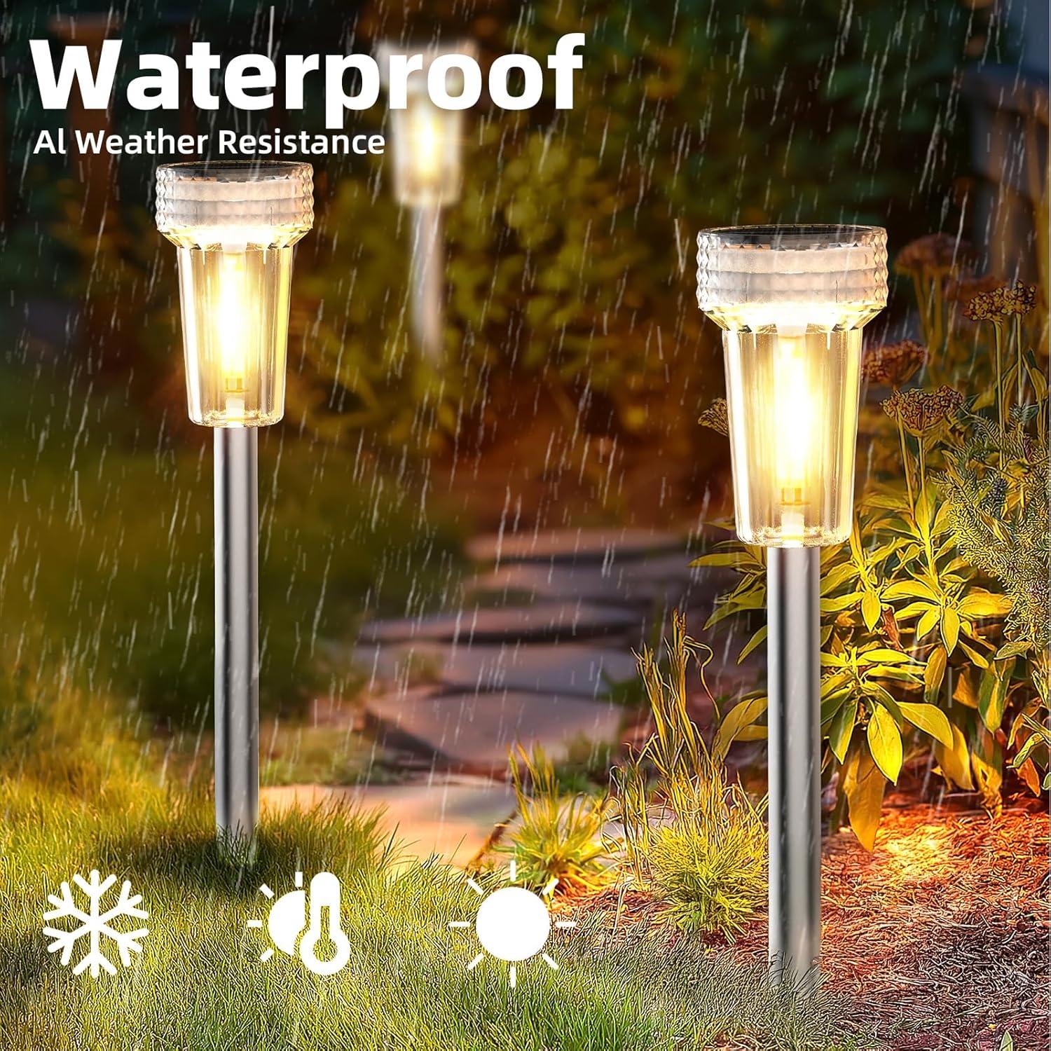 Luces Solares DERAYSION 8 Piezas 2700K para Jardín