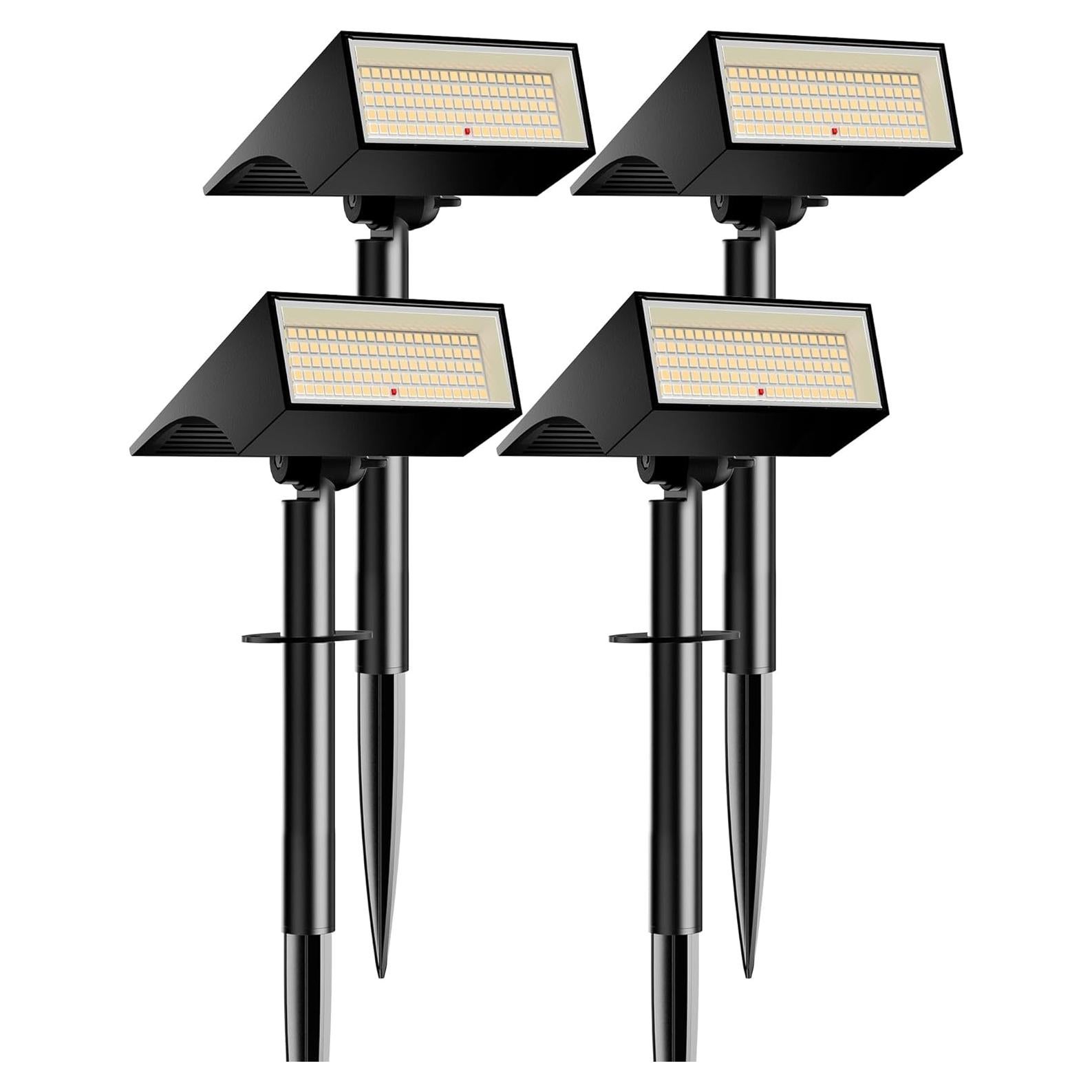 Luces Solares Koicaxy 100 LEDs IP65 4 Modos Jardín 4 Paquete