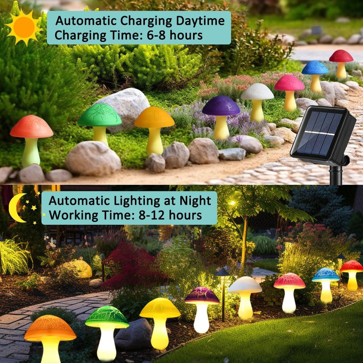 Luces Decorativas de Jardín Solar Viewpick 8 Setas LED Impermeables