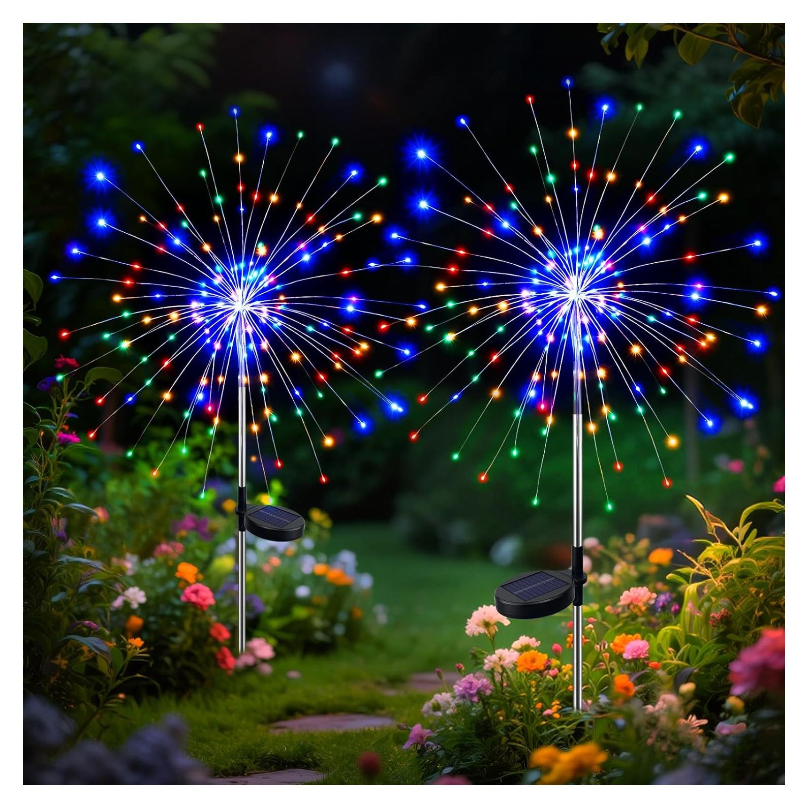 Luces de Jardín Solares BTFarm 120 LED 8 Modos Multicolor