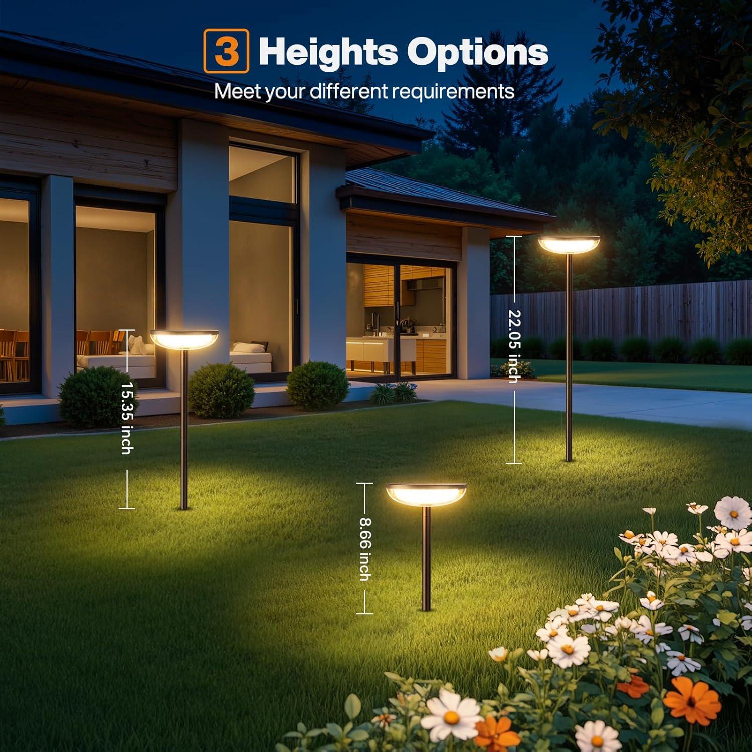 Luces de Camino Solares ELECLINK, Paquete de 6, 68.58 cm