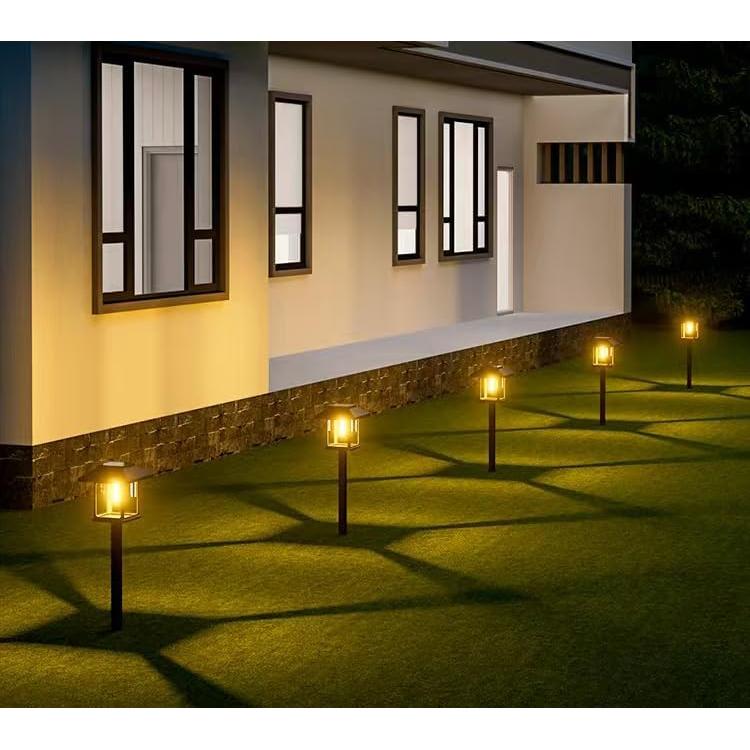 Paquete de 16 Luces Solares Automáticas para Jardín - Blanco Cálido
