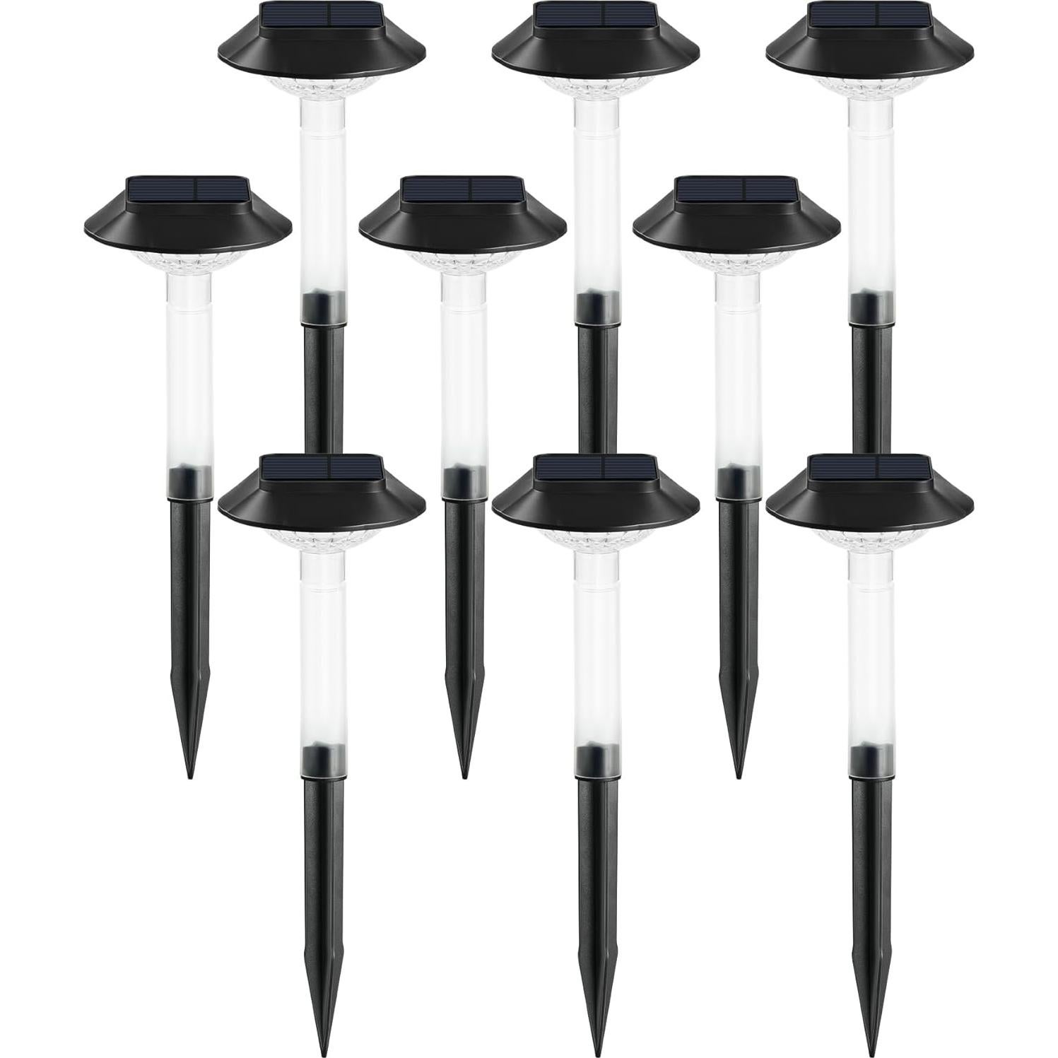 Luces Solares de Camino ALEPOD RGB - Paquete de 8 IP68