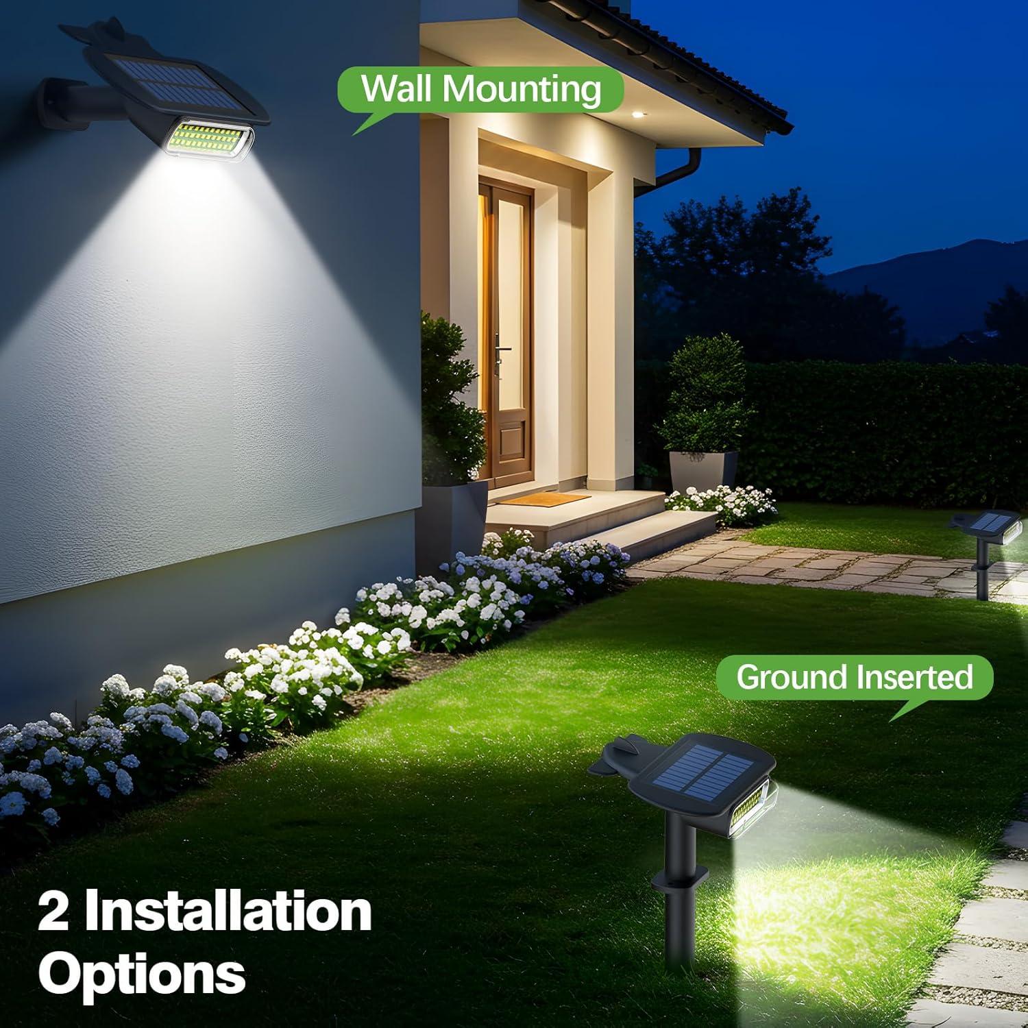 Luces Solares Latband 36 LEDs IP68 para Jardín 4 Pzs