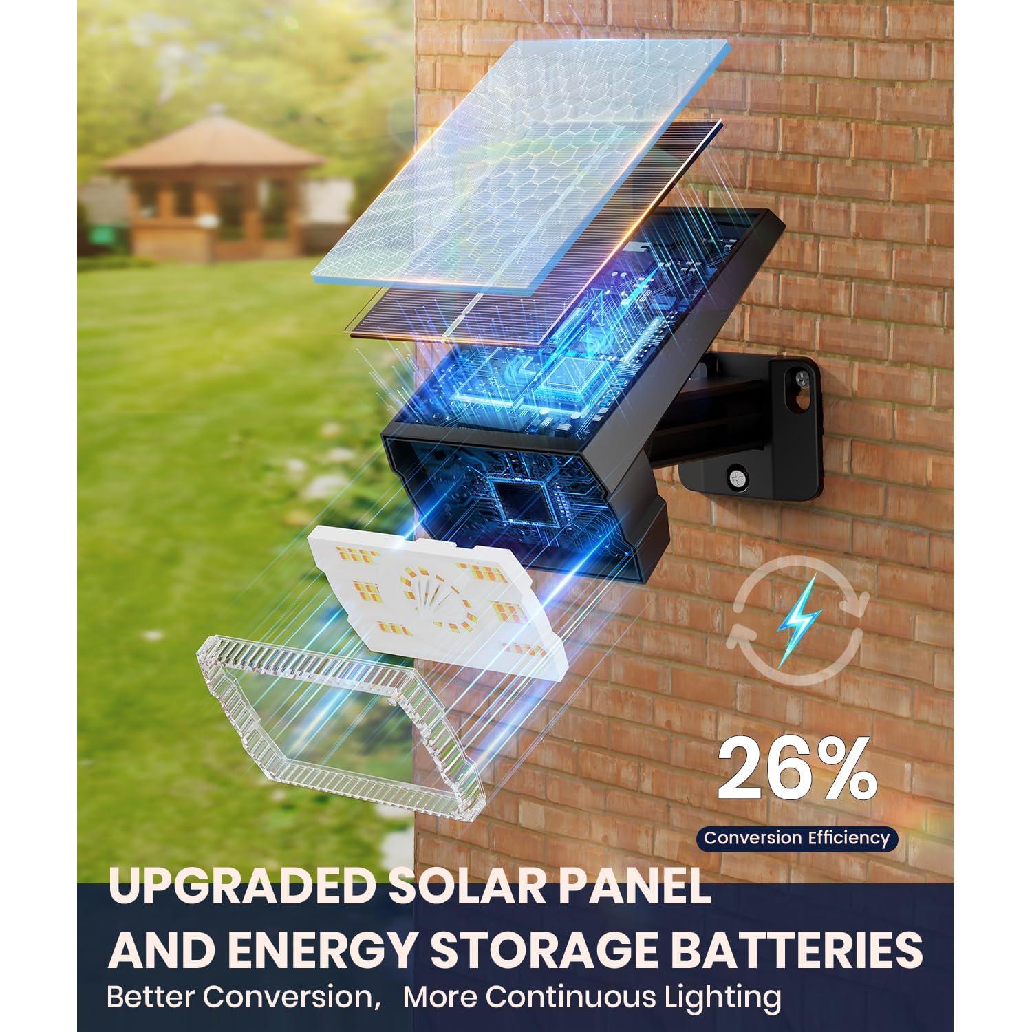 Luces Solares Exteriores ALFIOT 2 en 1 Ajustables IP67