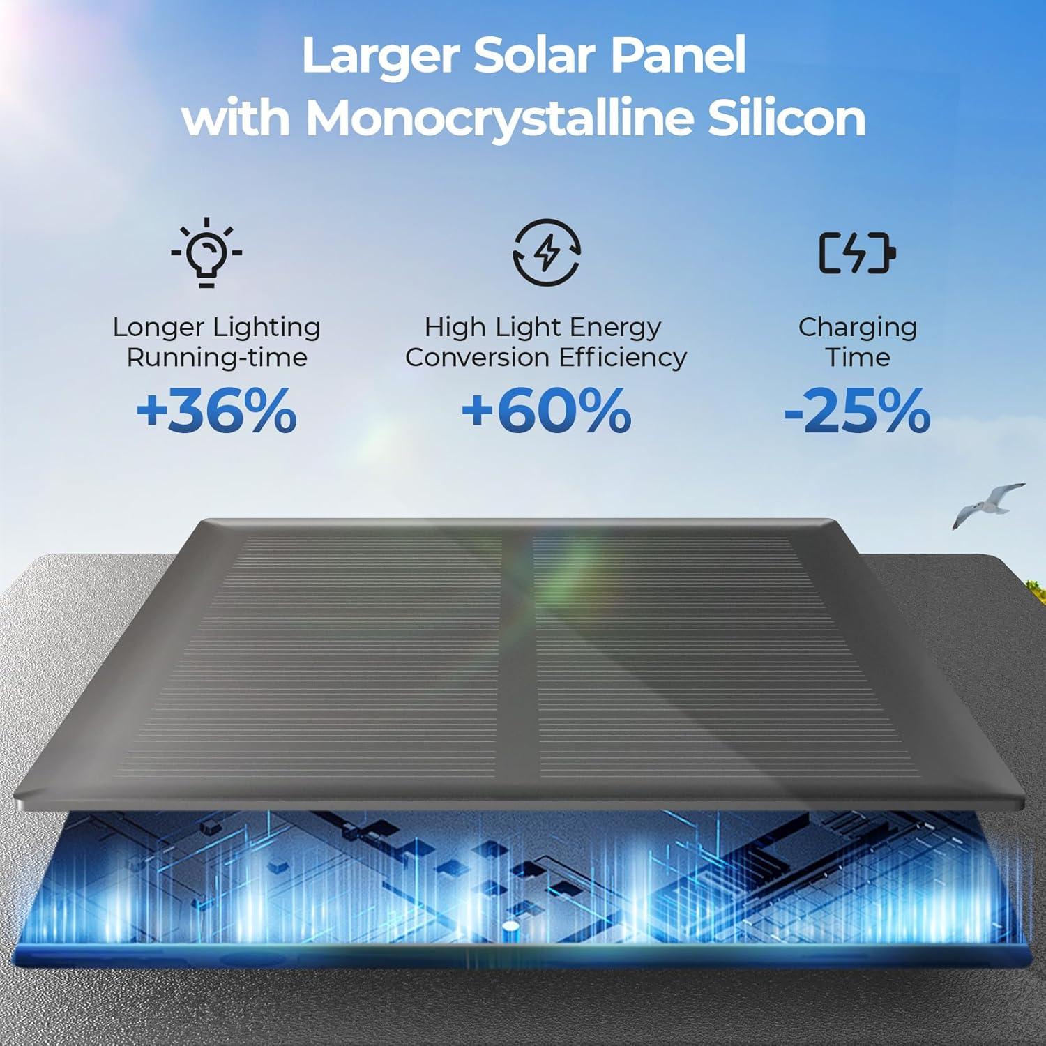 CINOTON 8 Luces de Camino Solares RGB+CW IP65 para Jardín