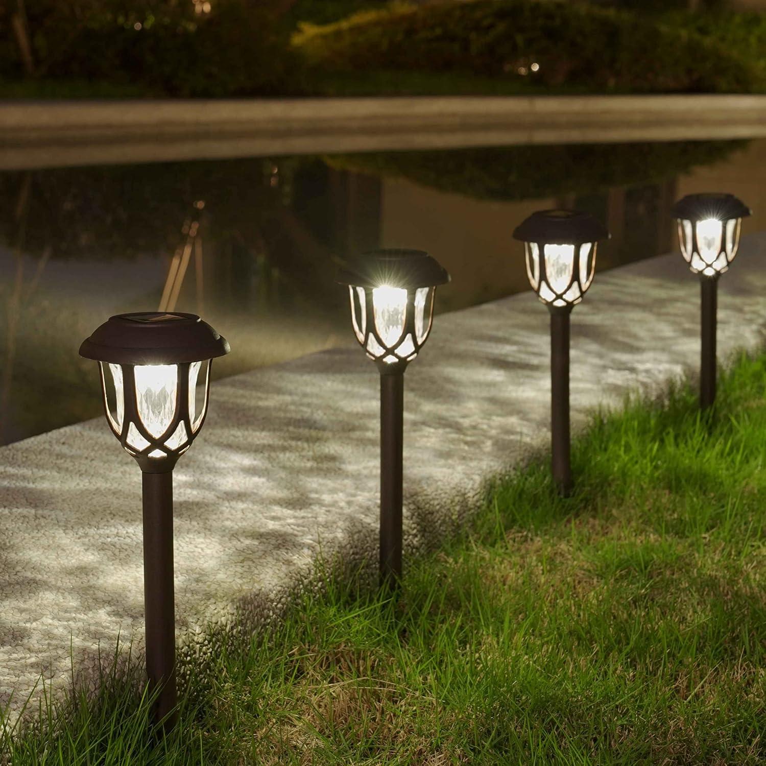 Luces Solares para Jardín EXCMARK - Paquete de 10, Marrón