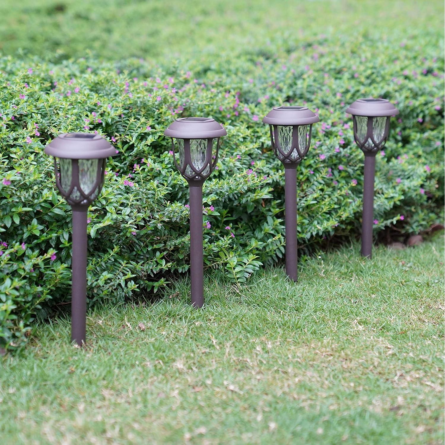 Luces Solares para Jardín EXCMARK - Paquete de 10, Marrón