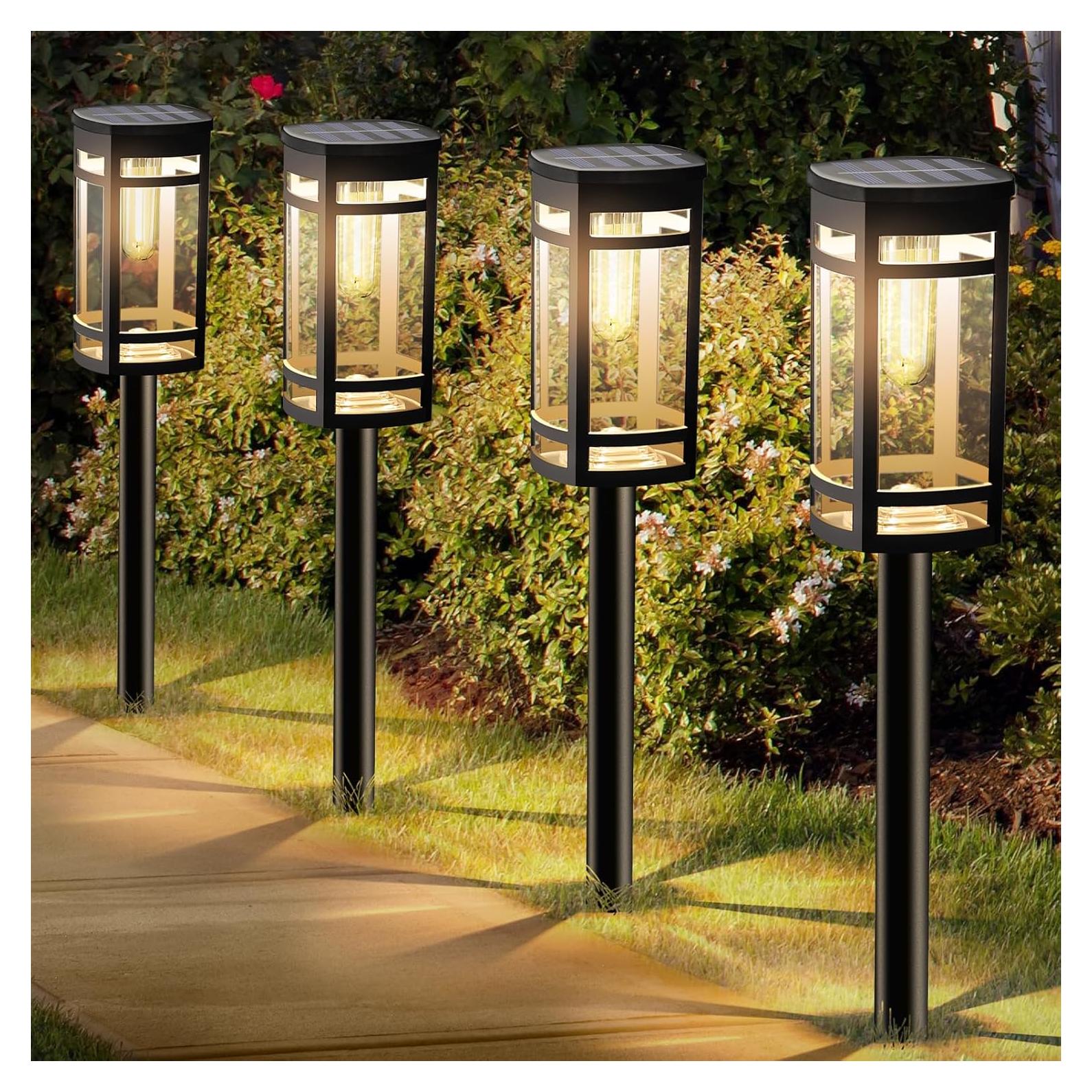 Luces Solares para Jardín EXCMARK 12 Piezas LED Impermeables