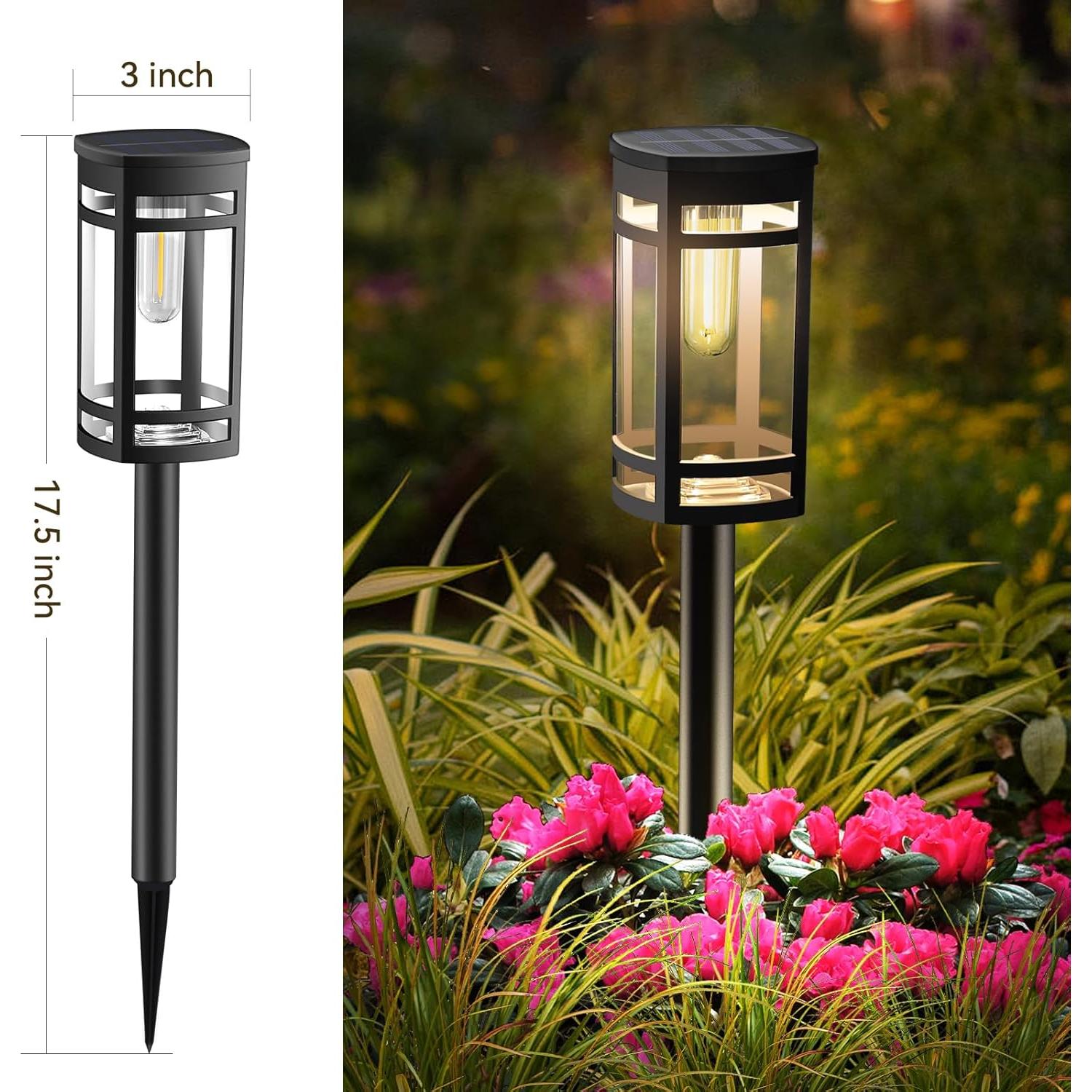 Luces Solares para Jardín EXCMARK 12 Piezas LED Impermeables