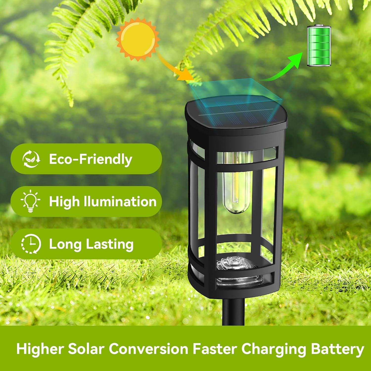 Luces Solares para Jardín EXCMARK 12 Piezas LED Impermeables