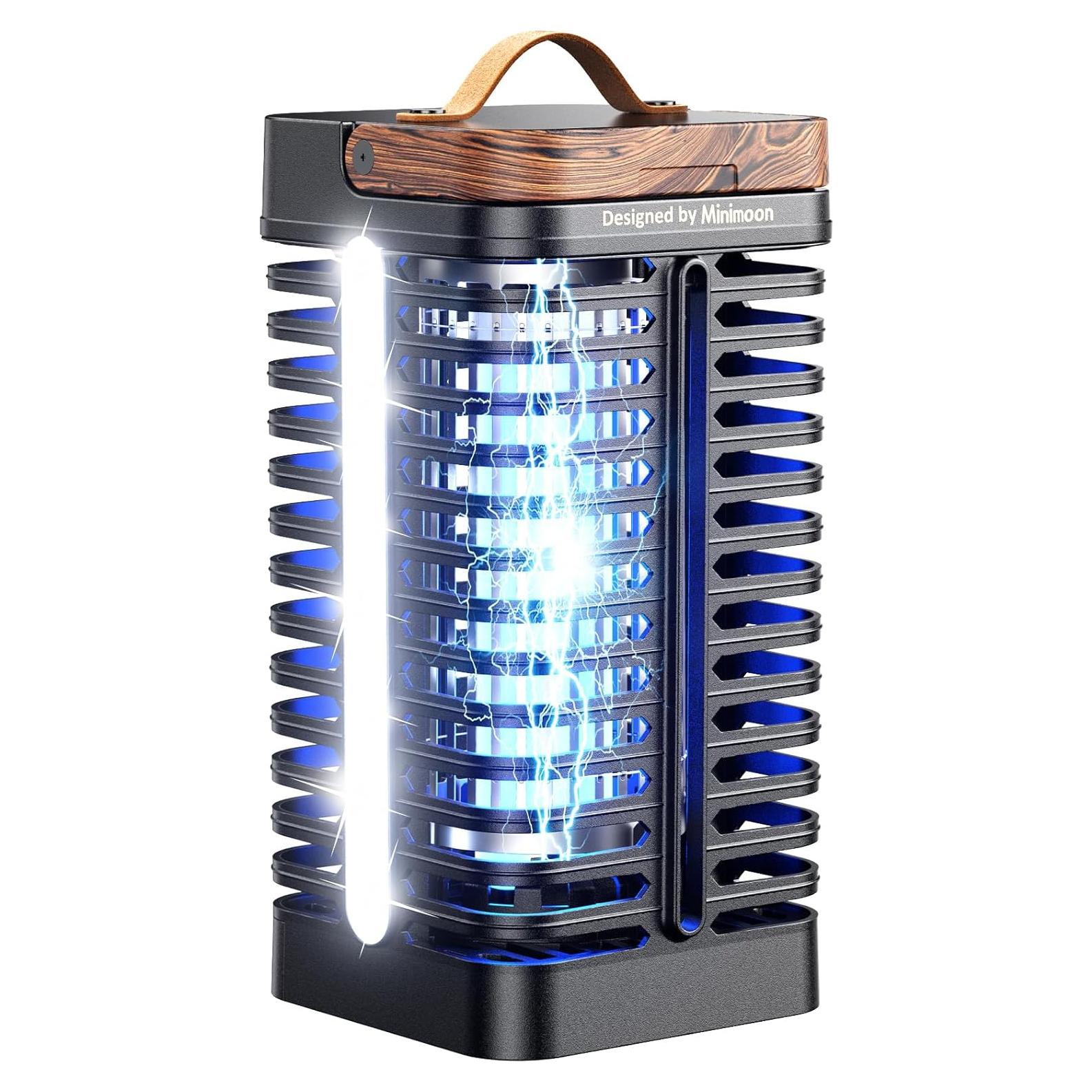 Zapper de Insectos Minimoon 15W con Luz LED Duales IPX4