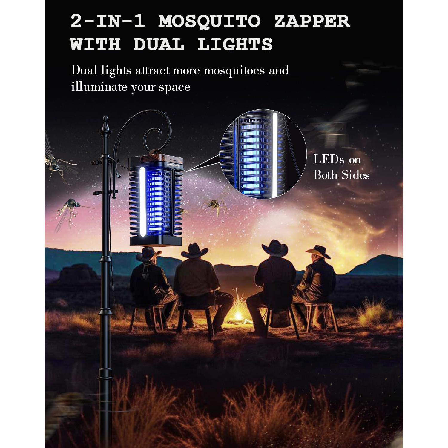 Zapper de Insectos Minimoon 15W con Luz LED Duales IPX4