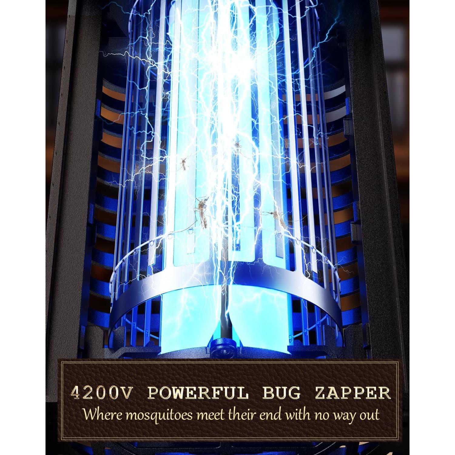 Zapper de Insectos Minimoon 15W con Luz LED Duales IPX4