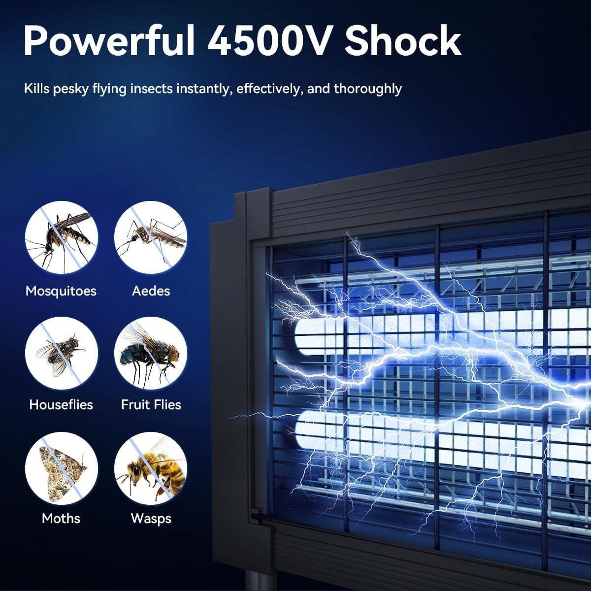 Zapper de Insectos Solar ZETAWALE IPX4 para Jardín 195 m²