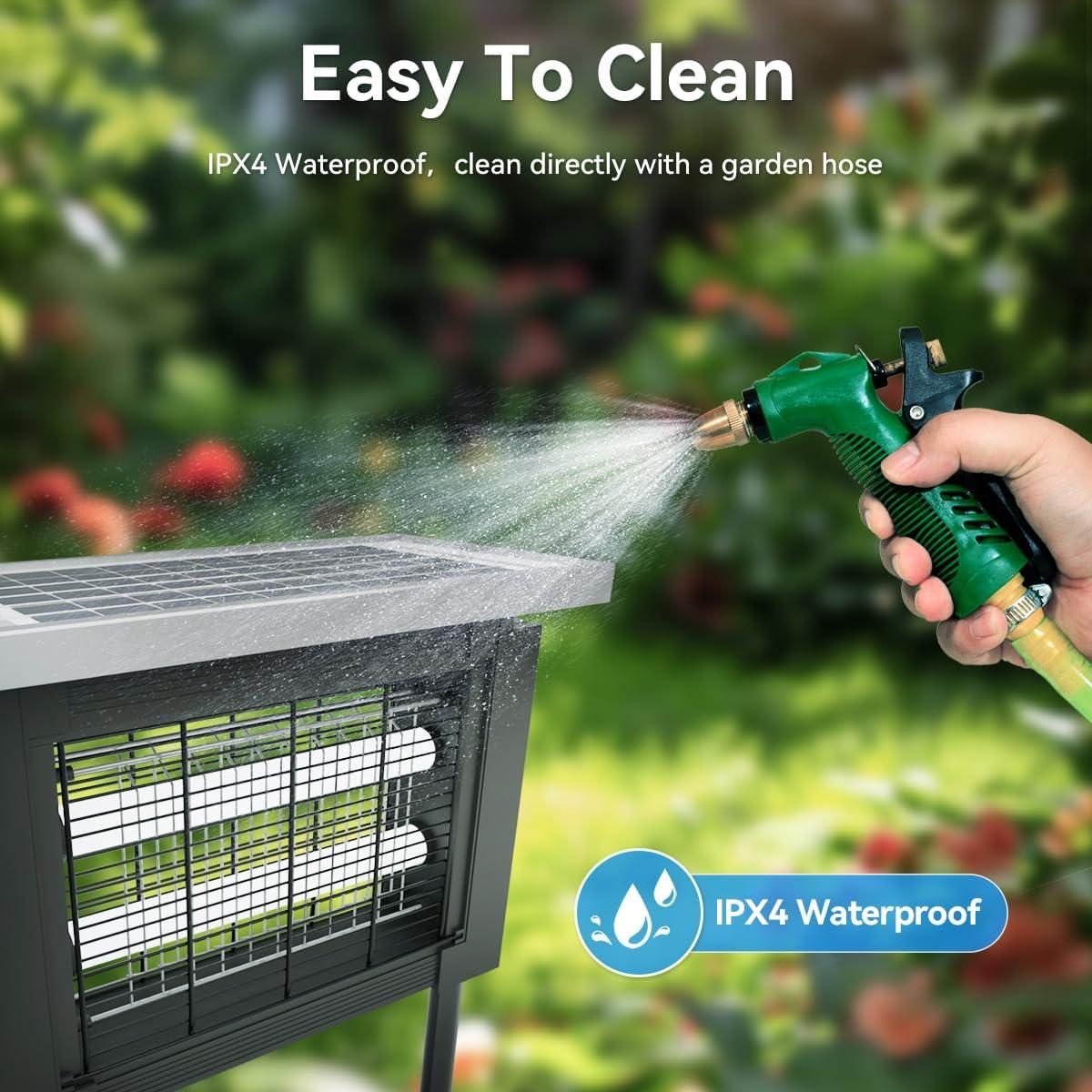 Zapper de Insectos Solar ZETAWALE IPX4 para Jardín 195 m²