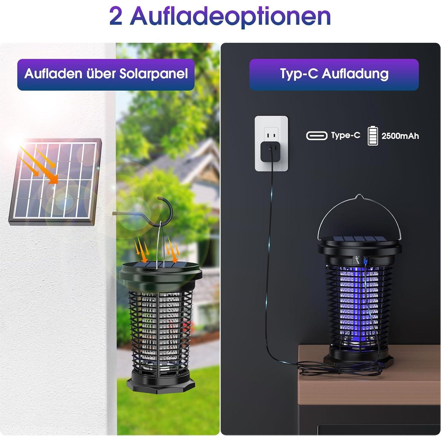 Zapper de Insectos Solar PALONE LT808S 5.5W USB 24h