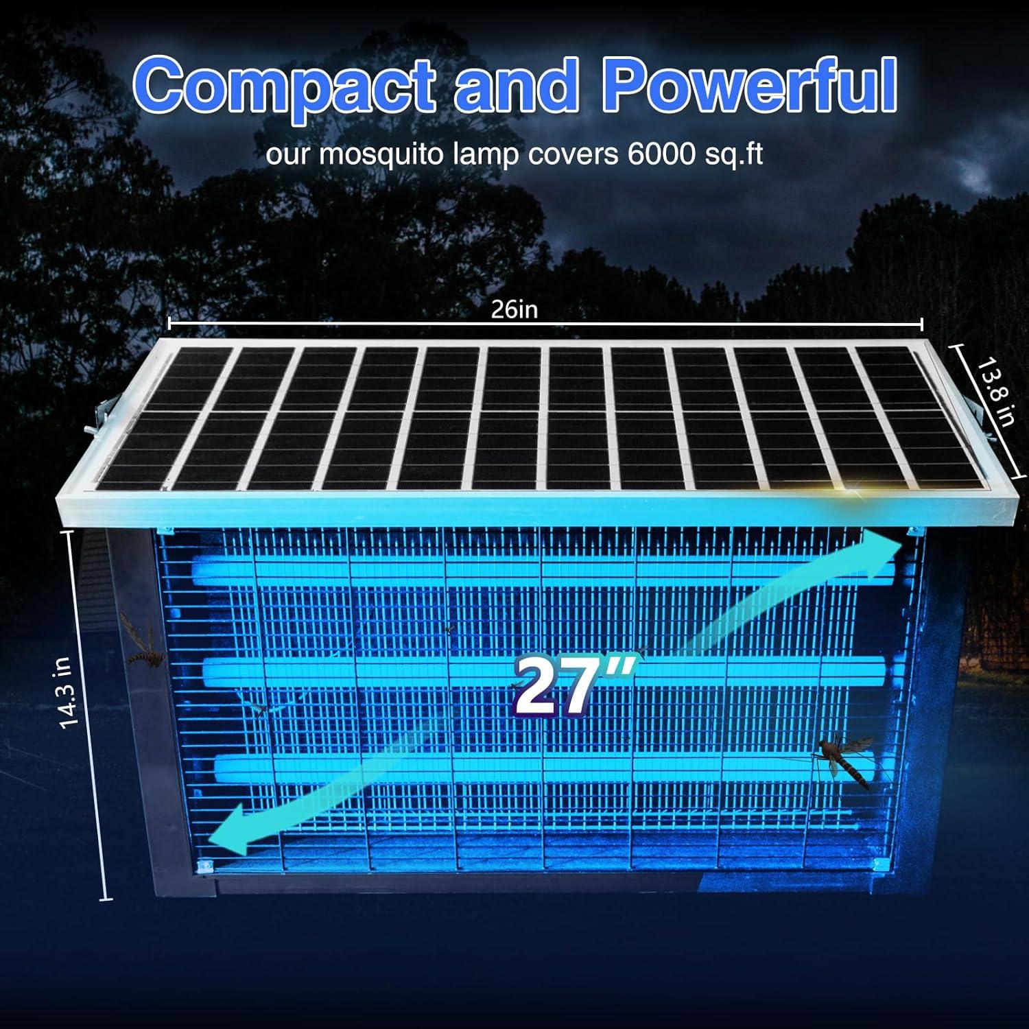 Zapper Solar para Insectos 30W UvCoolPlunge 743 m² Jardín